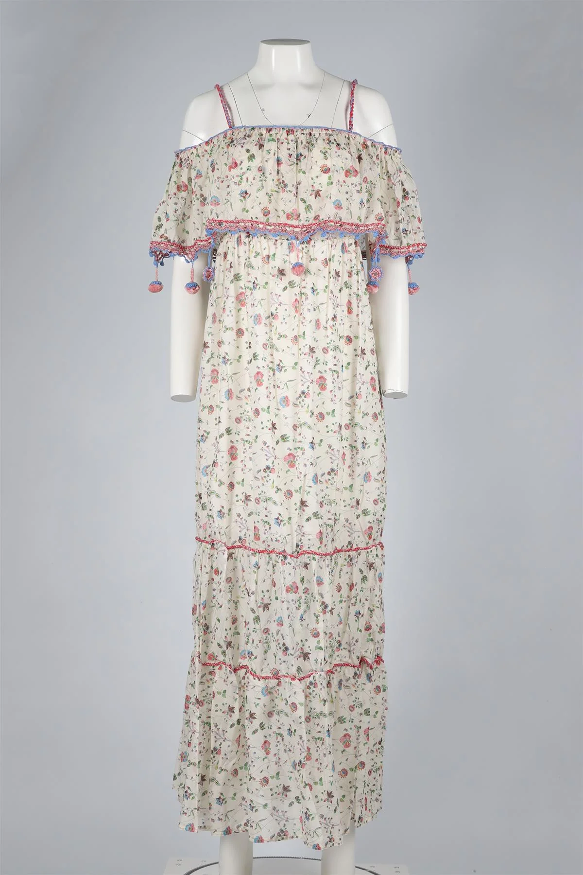 ANJUNA MULTICOLOURED COTTON MAXI DRESS MEDIUM - Image 3