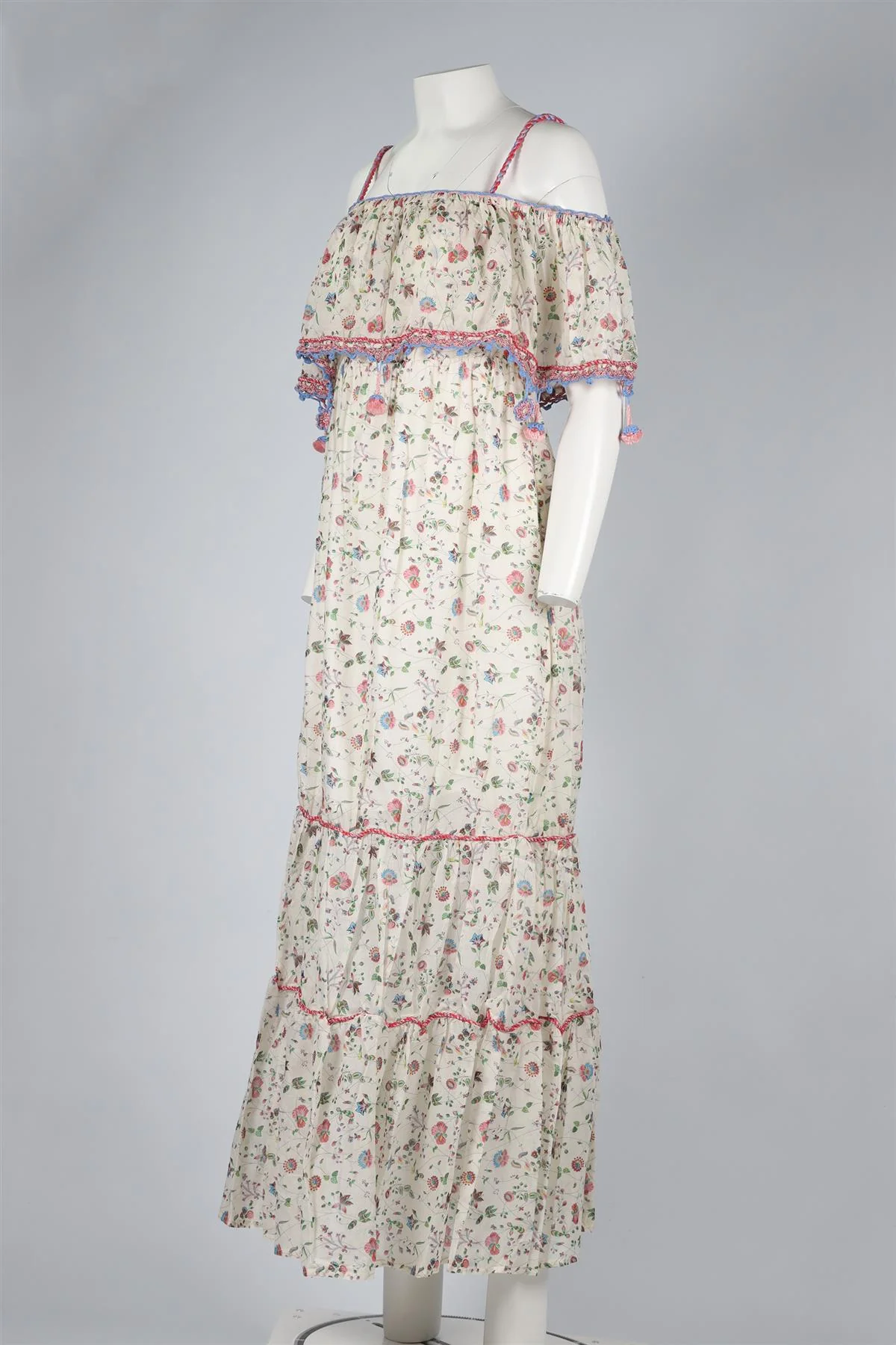 ANJUNA MULTICOLOURED COTTON MAXI DRESS MEDIUM - Image 4