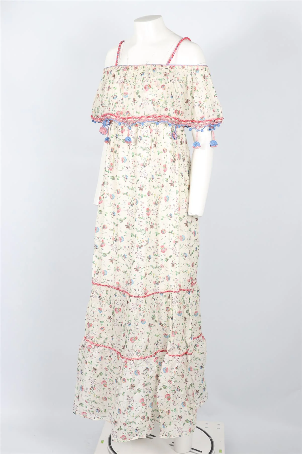 ANJUNA MULTICOLOURED COTTON MAXI DRESS MEDIUM - Image 3