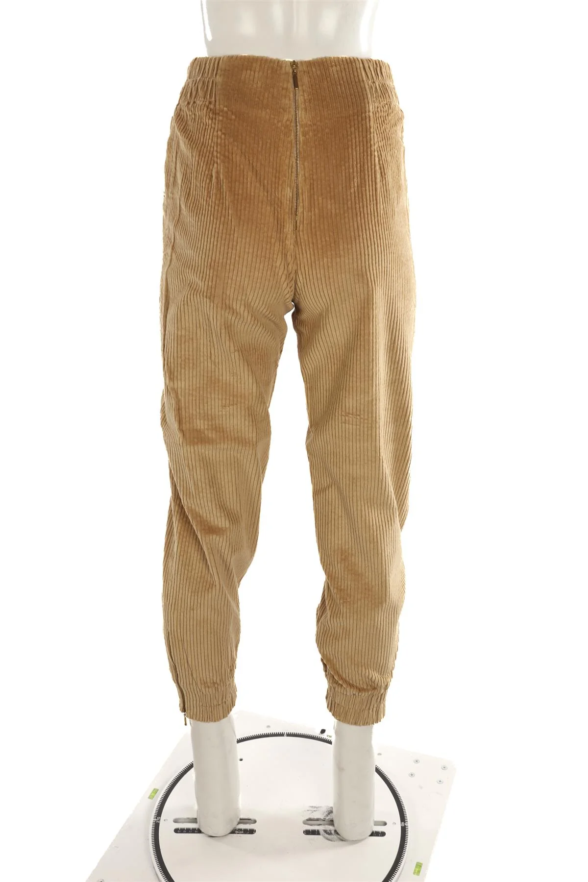 ANNA MASON TAN CORDUROY TAPERED PANTS UK 10 - Image 4