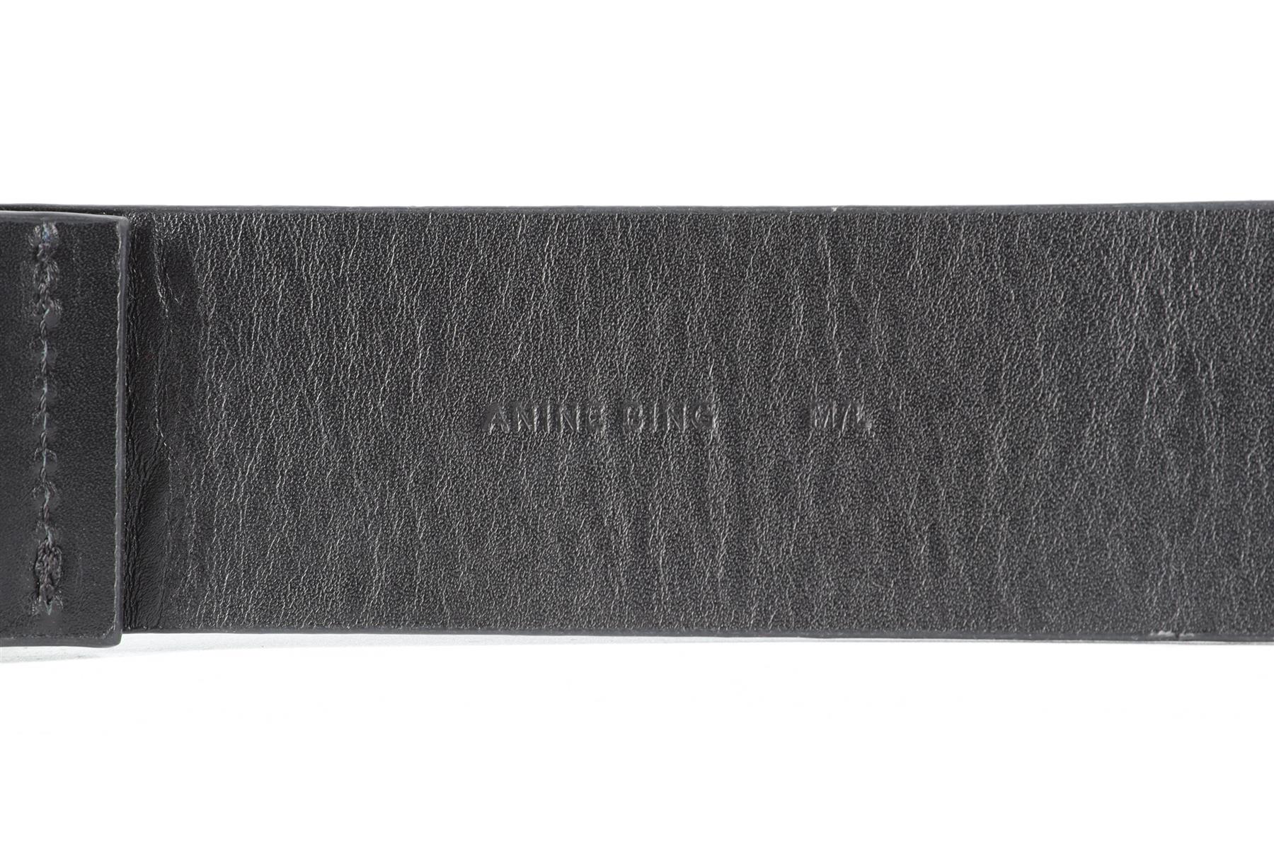 ANNIE BING BLACK LEATHER BELT MEDIUM-LARGE - Image 6
