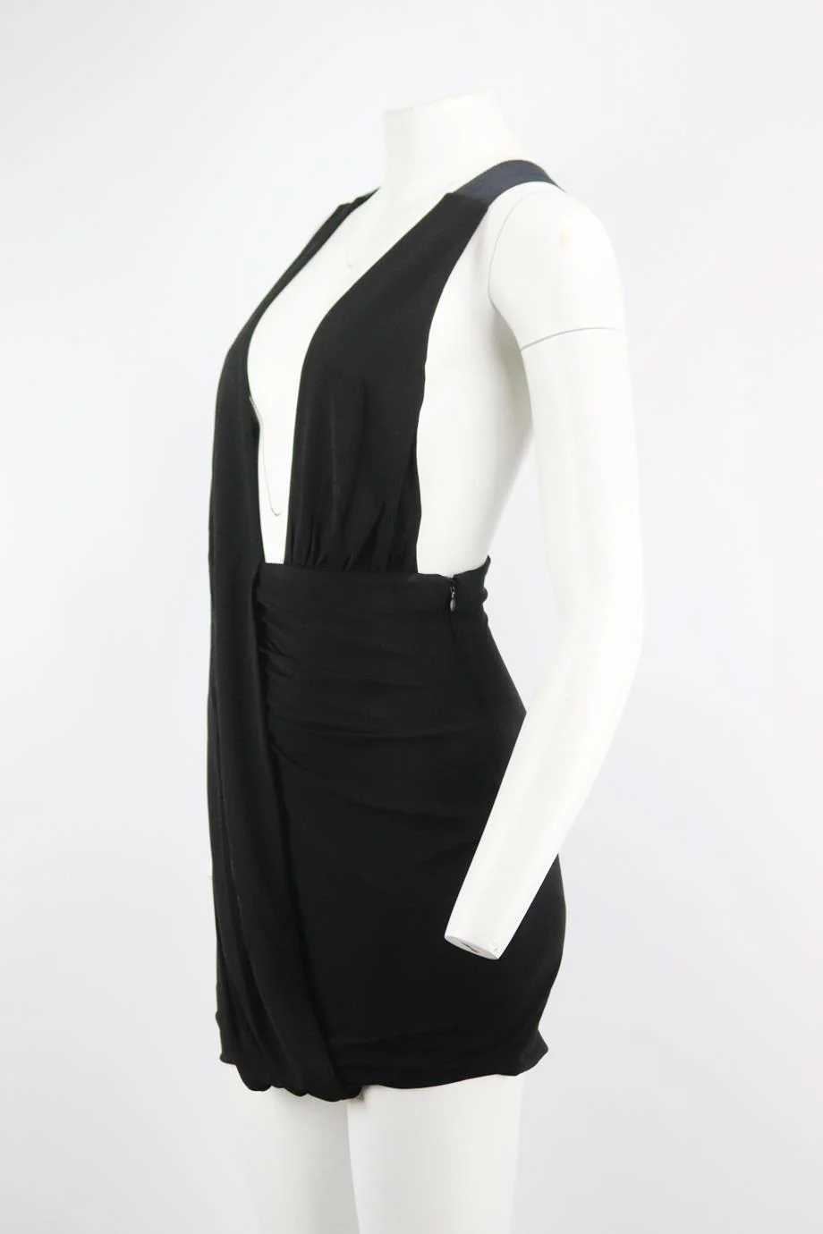 ANTHONY VACCARELLO RUCHED JERSEY MINI DRESS FR 36 UK 8 - Image 3