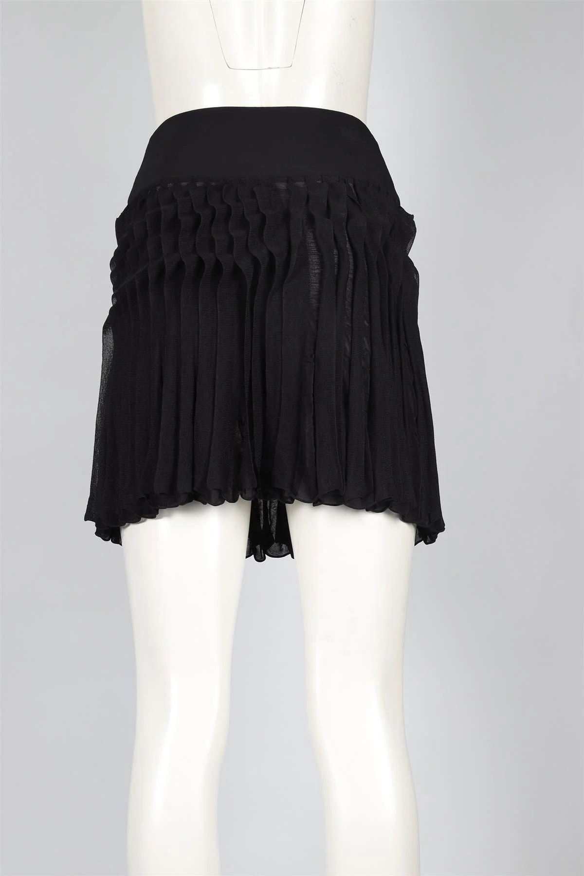 ANTONIO BERARDI BLACK JERSEY MINI SKIRT IT 40 UK 8 - Image 4