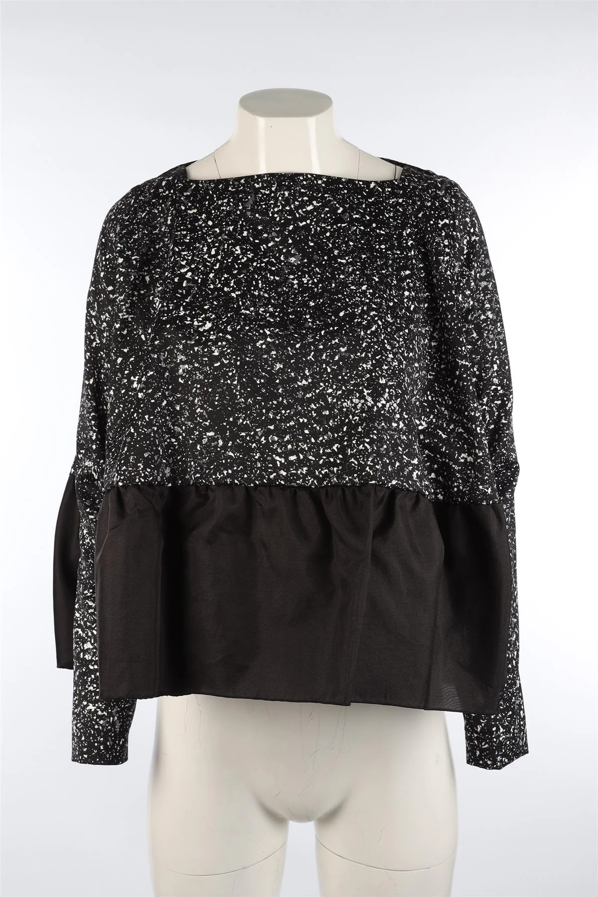 ANTONIO BERARDI BLACK WOOL TOP IT 40 UK 8 - Image 2