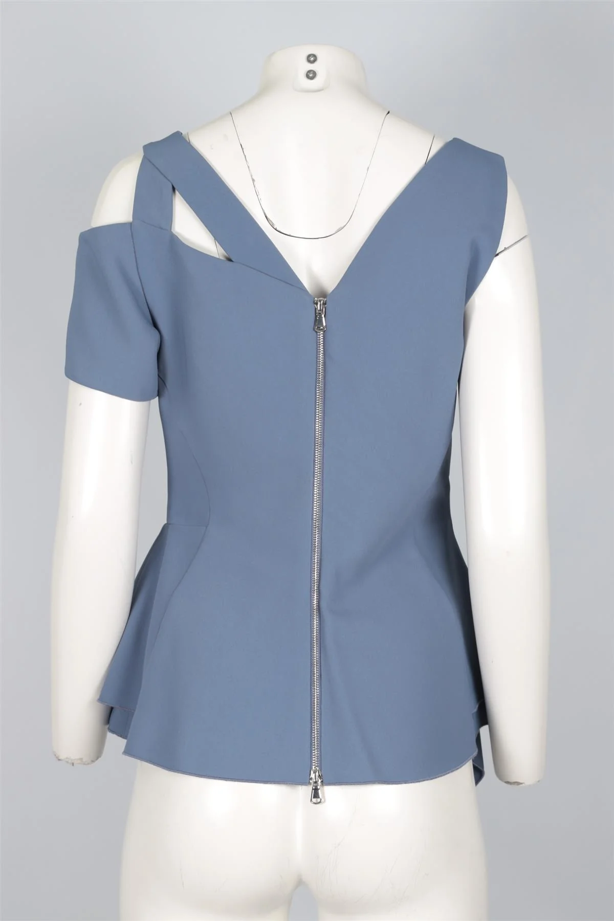ANTONIO BERARDI BLUE CREPE TOP IT 44 UK 12 - Image 4