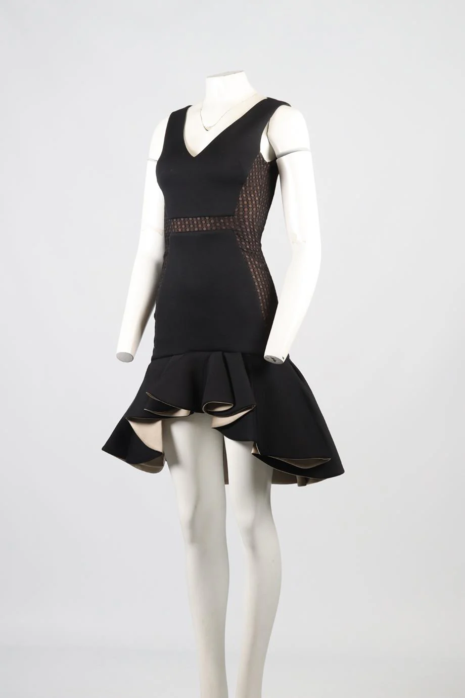 ANTONIO BERARDI SCUBA MINI DRESS IT 38 UK 6 - Image 3