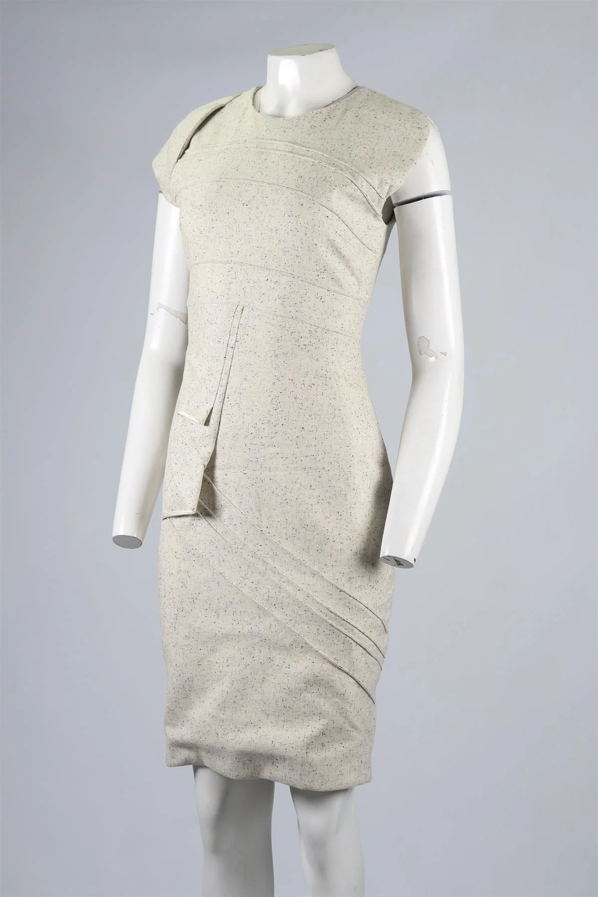 ANTONIO BERARDI WOOL BLEND MIDI DRESS IT 40 UK 8 - Image 3
