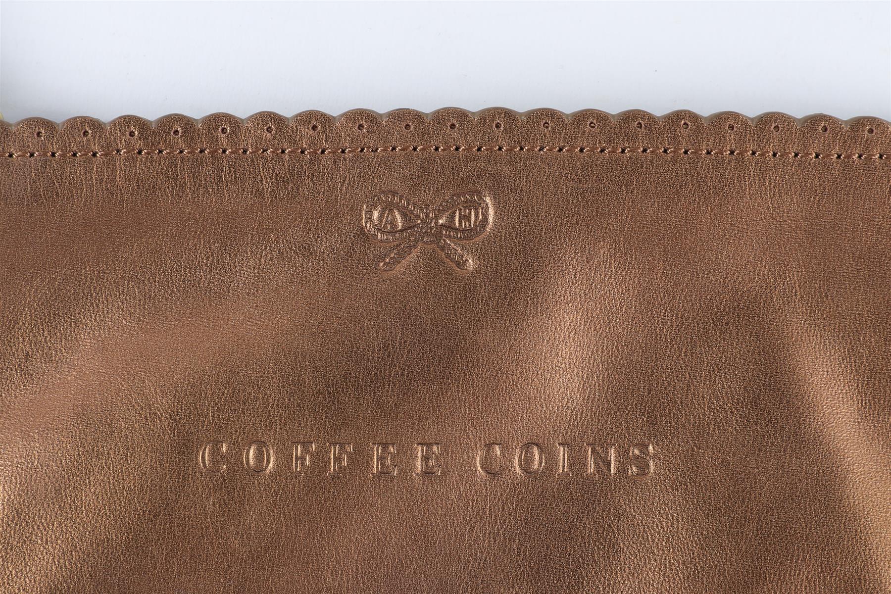ANYA HINDMARCH BRONZE SMALL LEATHER POUCH - Image 3