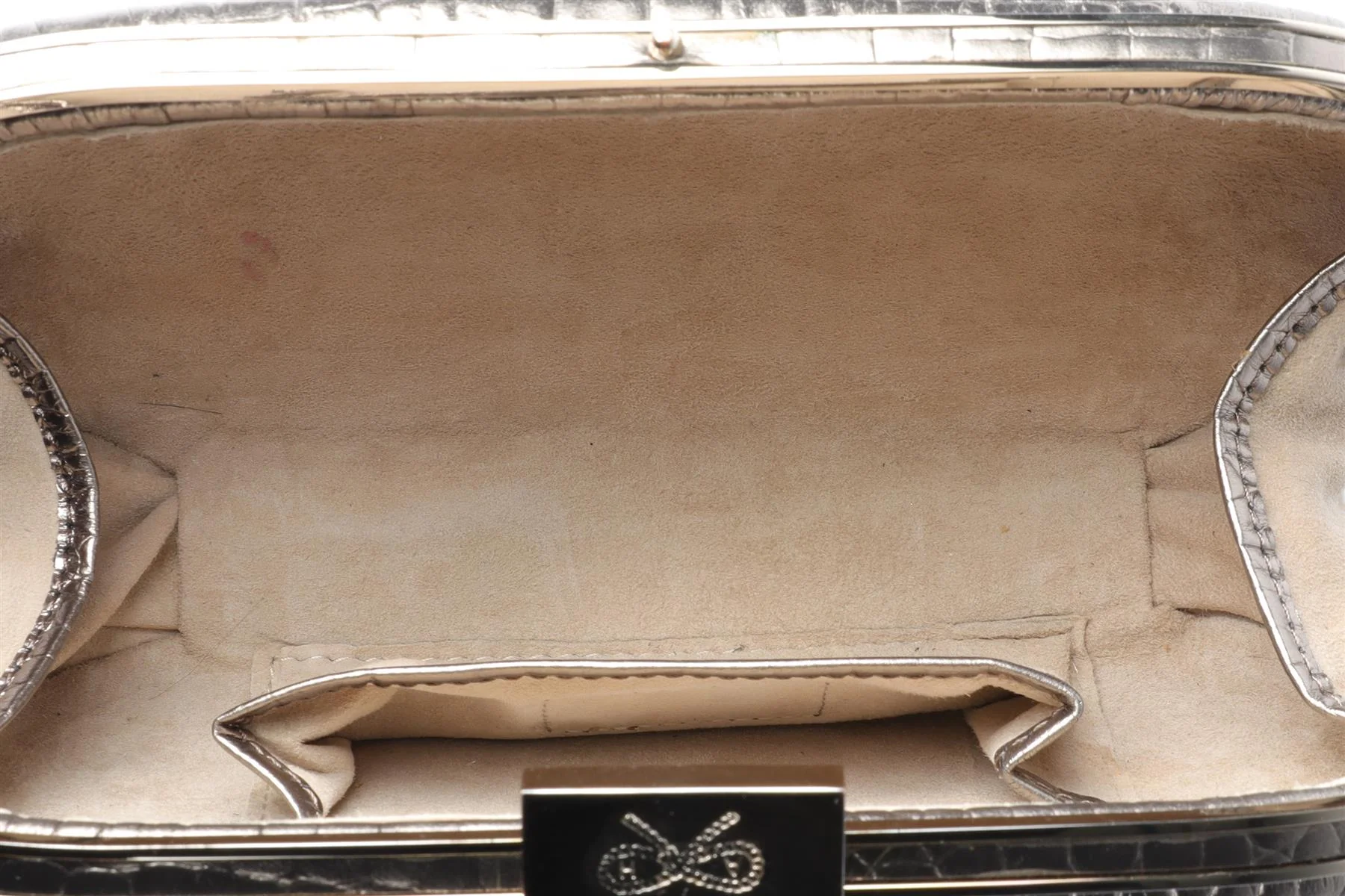 ANYA HINDMARCH GOLD LEATHER CLUTCH - Image 9