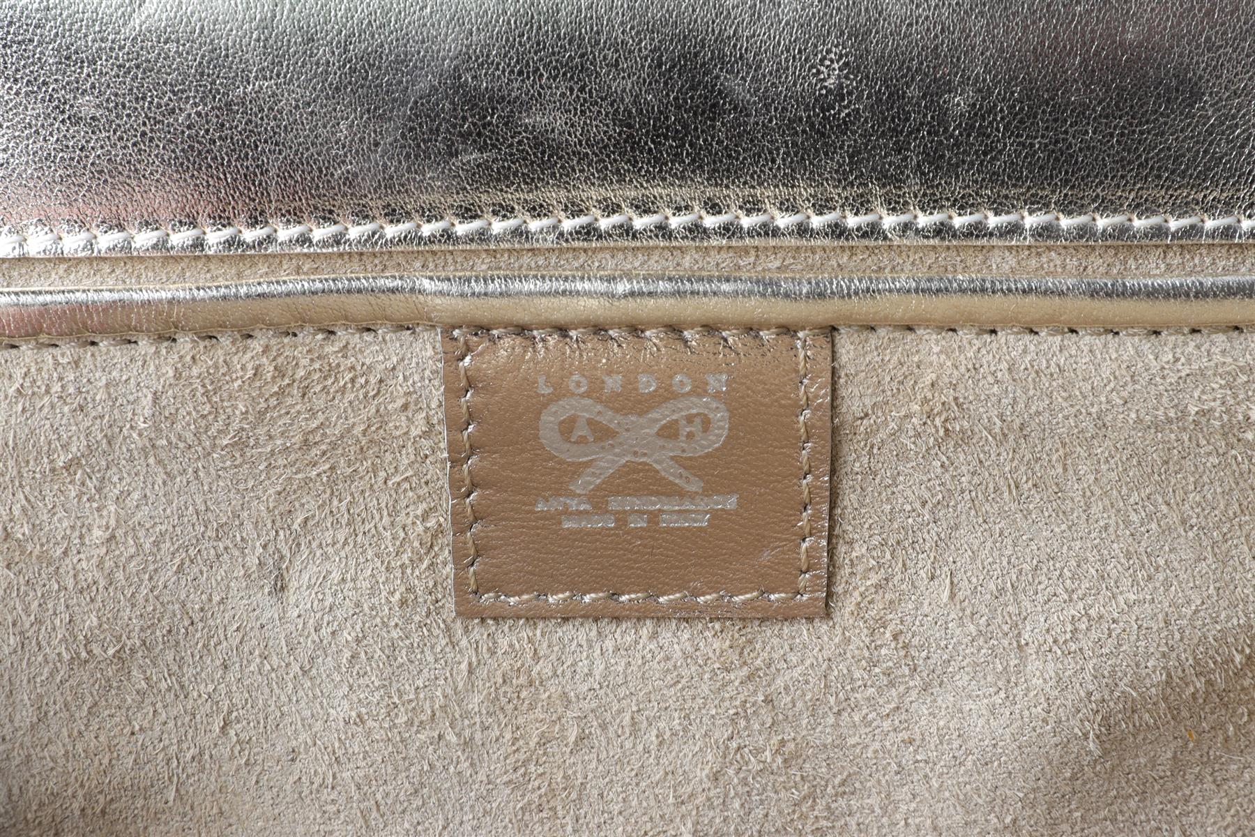 ANYA HINDMARCH GOLD LEATHER CLUTCH - Image 10
