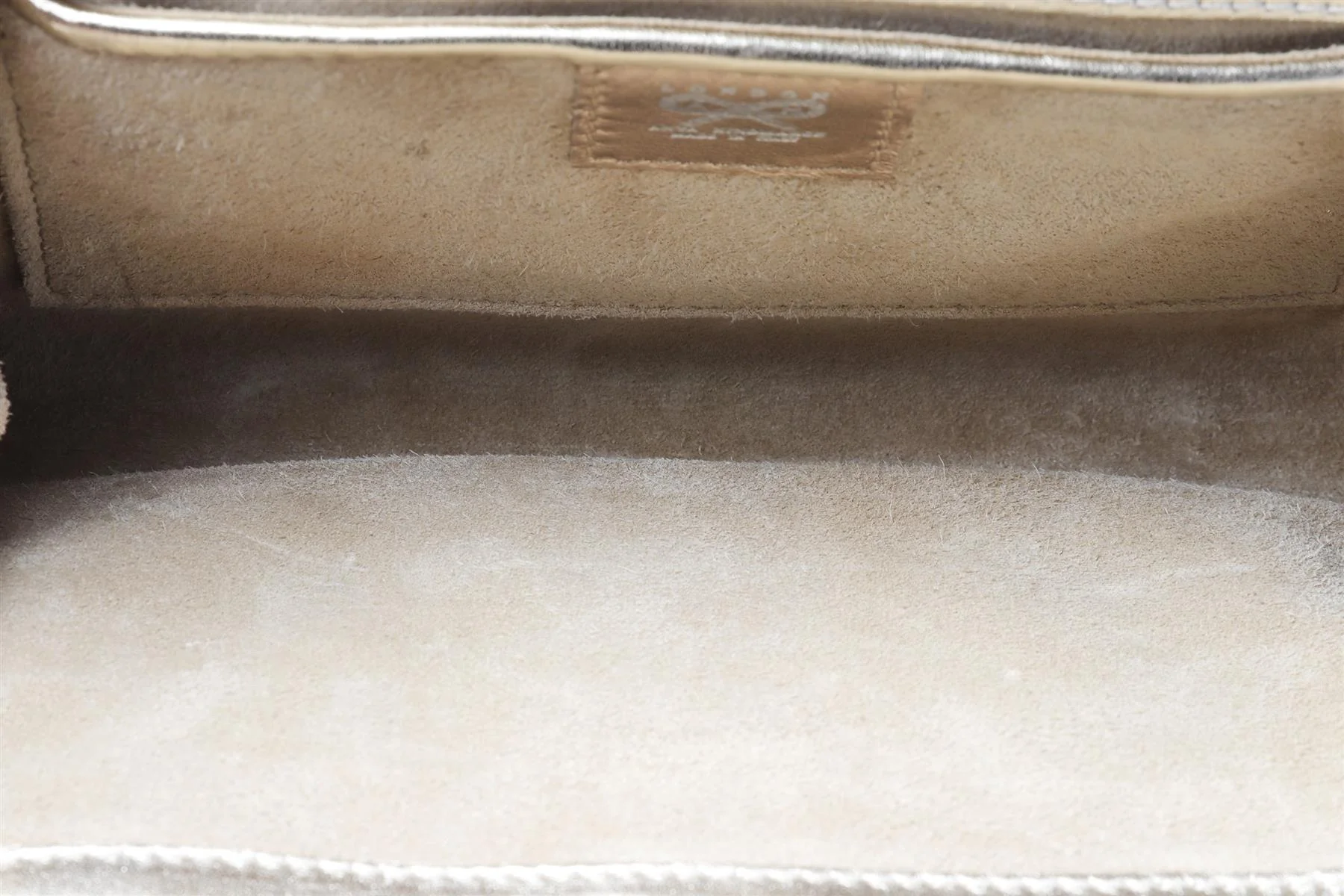 ANYA HINDMARCH GOLD LEATHER CLUTCH - Image 11
