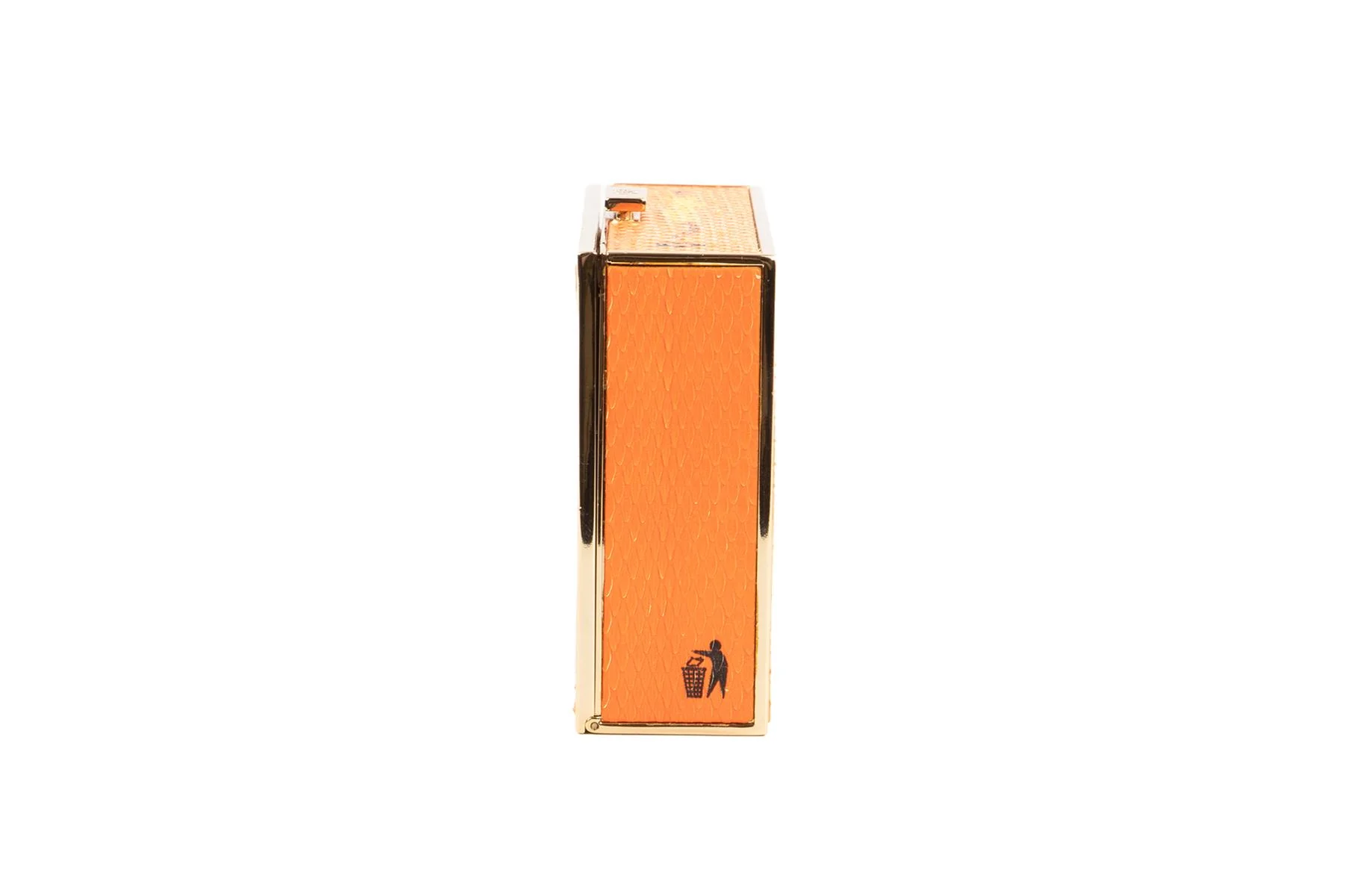ANYA HINDMARCH ORANGE SNAKESKIN CLUTCH - Image 5