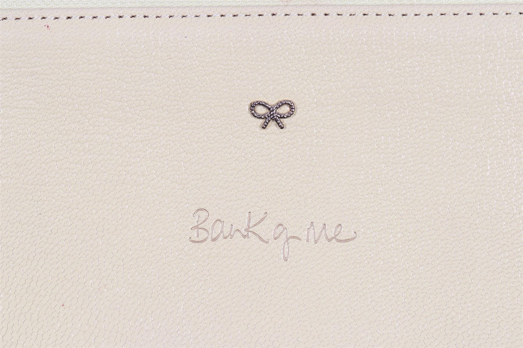 ANYA HINDMARCH YELLOW BANK OF ME LEATHER PURSE - Image 4