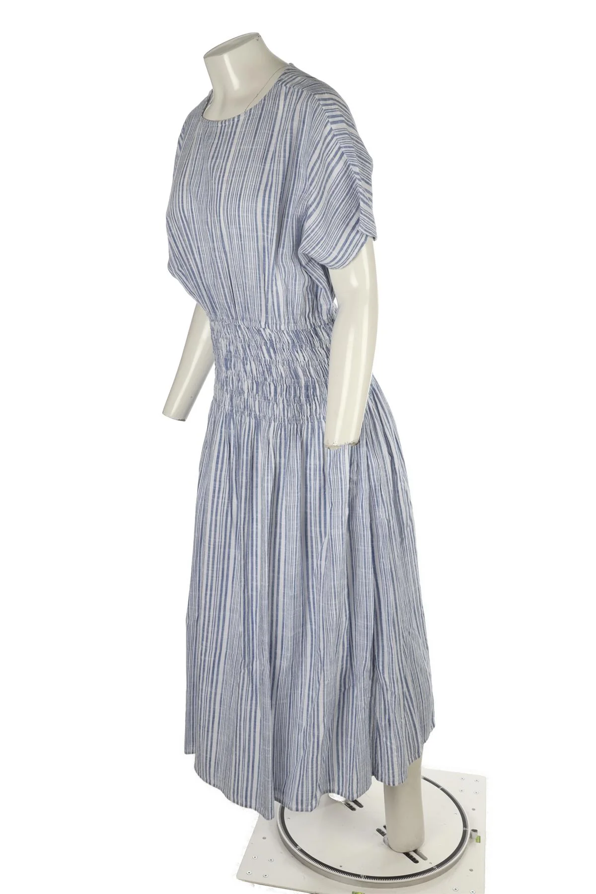 APIECE APART BLUE COTTON MAXI DRESS MEDIUM - Image 3