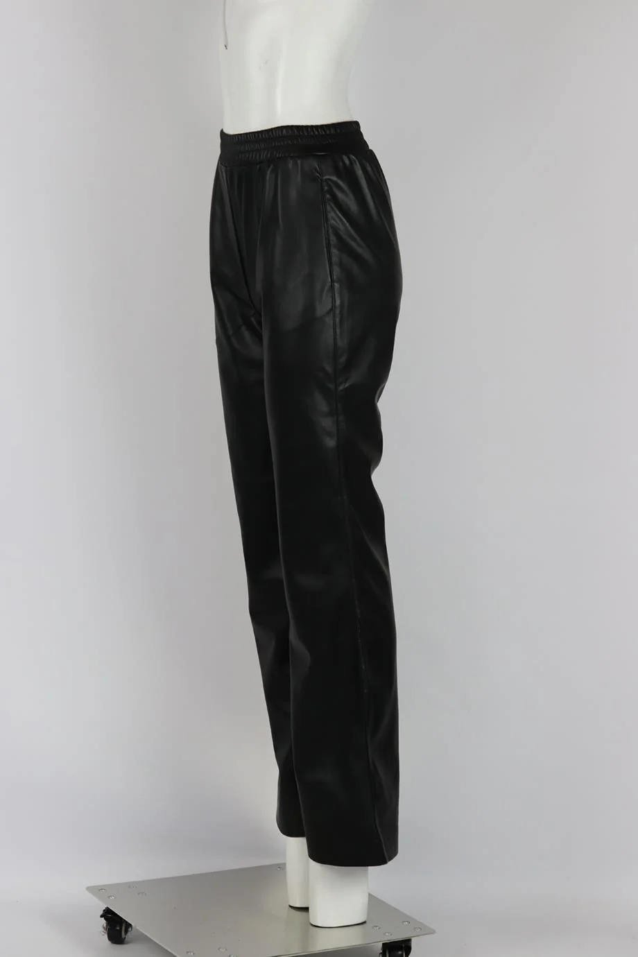 APPARIS FAUX LEATHER STRAIGHT LEG PANTS XSMALL - Image 3