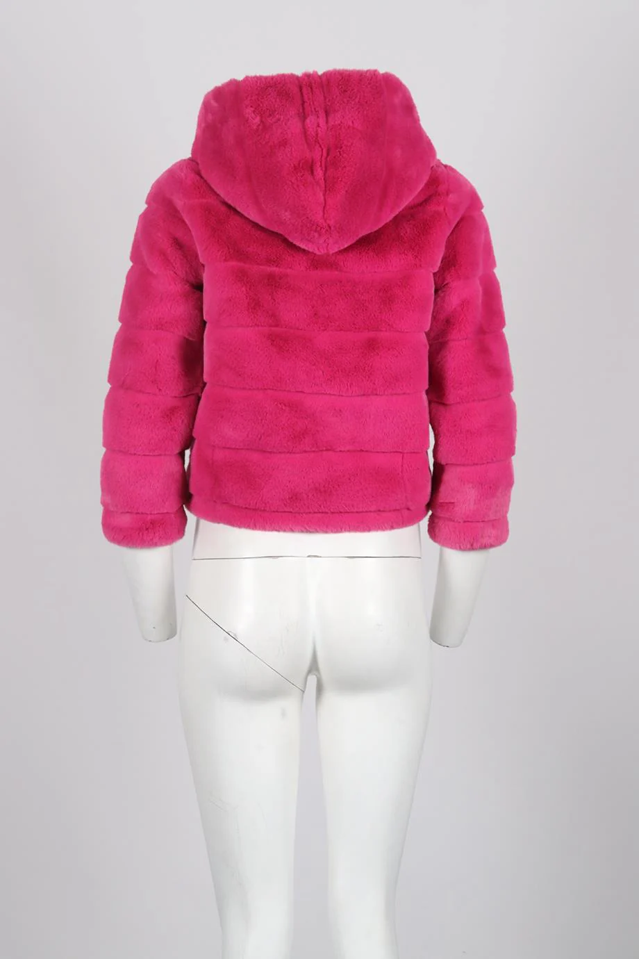 APPARIS HOODED FAUX FUR JACKET SMALL - Image 4