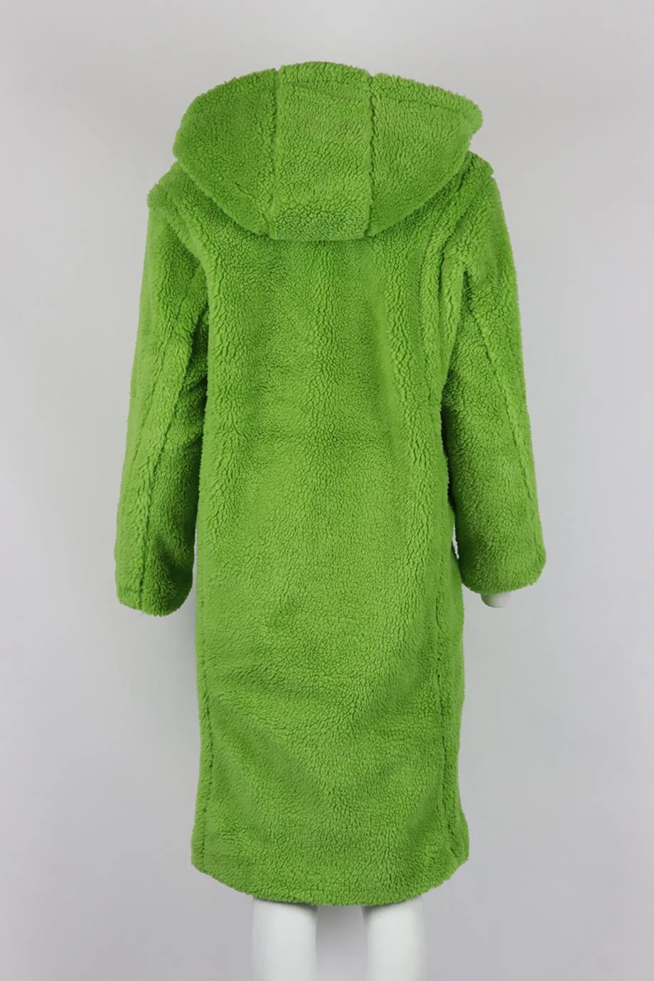 APPARIS HOODED FAUX SHEARLING COAT XSMALL - Image 4