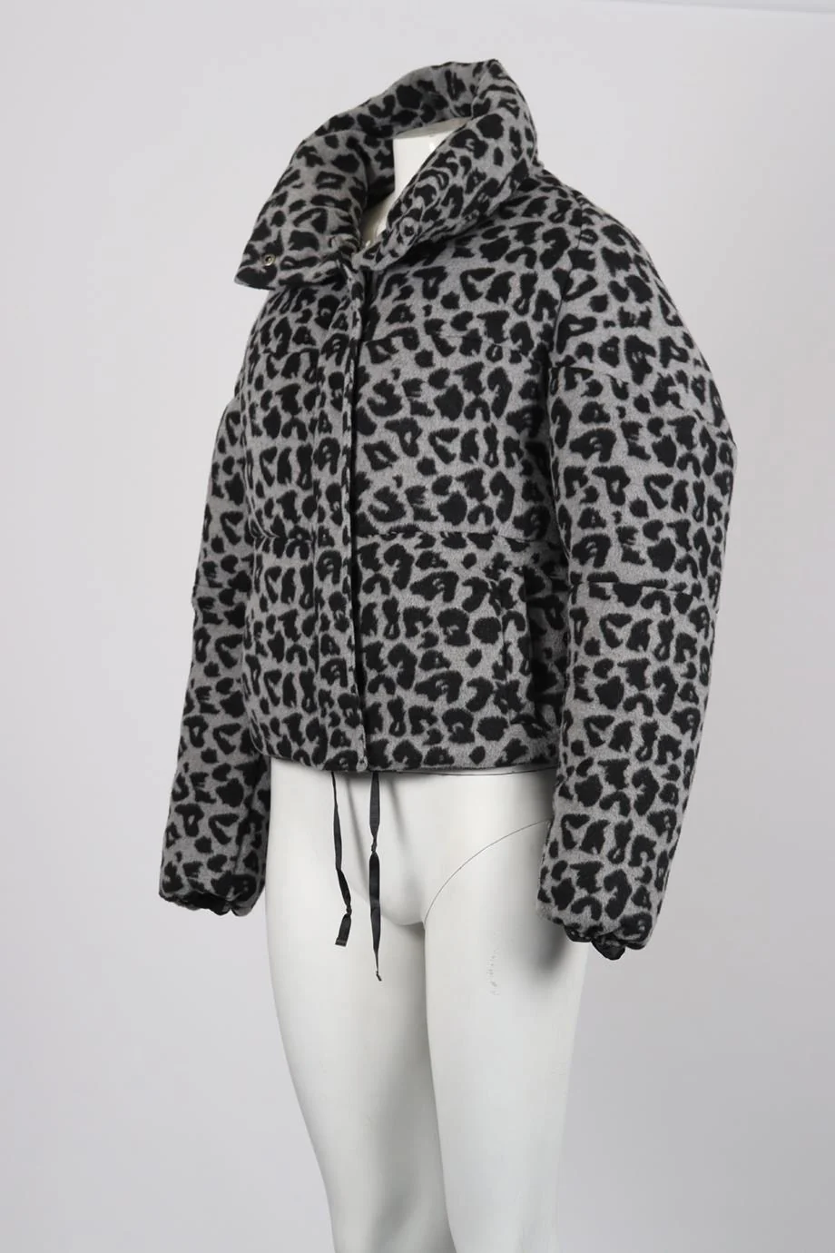 APPARIS LEOPARD PRINT PADDED FELT JACKET MEDIUM - Image 3