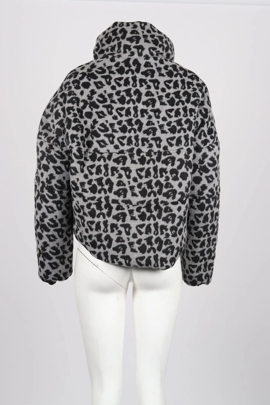 APPARIS LEOPARD PRINT PADDED FELT JACKET MEDIUM - Image 4