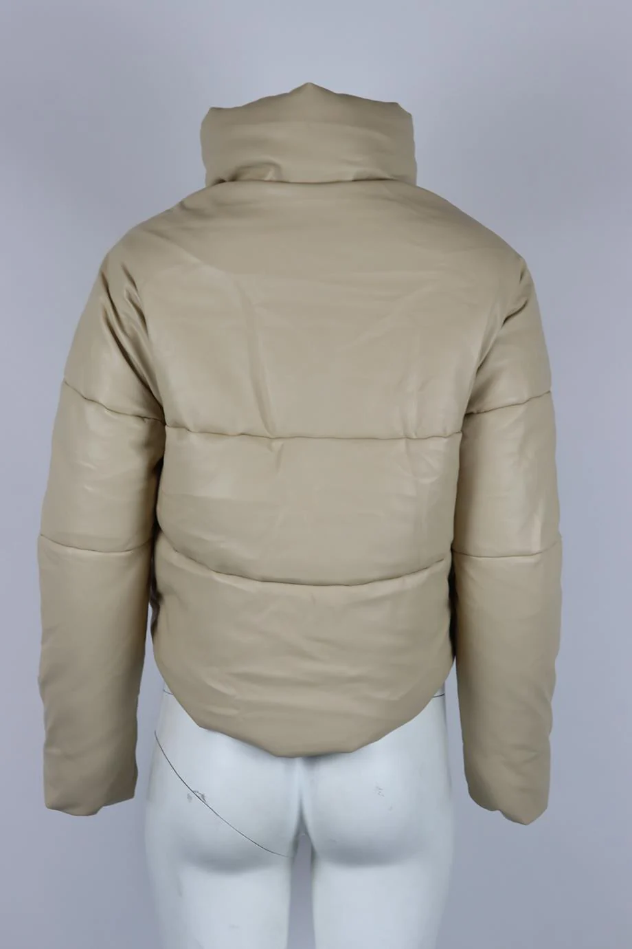 APPARIS QUILTED PADDED FAUX LEATHER JACKET XSMALL - Image 4