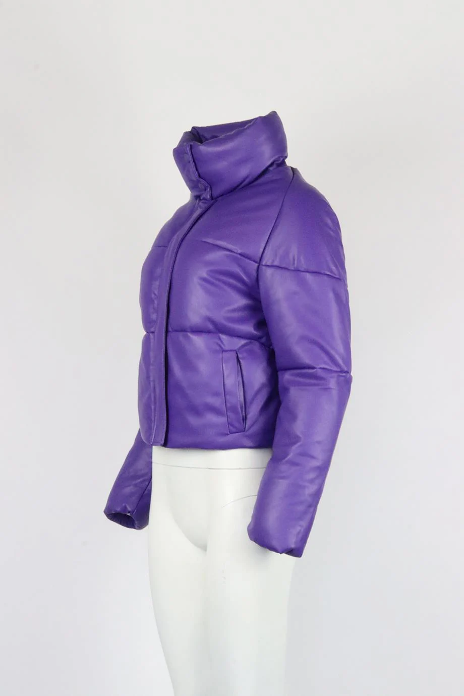 APPARIS QUILTED PADDED FAUX LEATHER JACKET XSMALL - Image 3