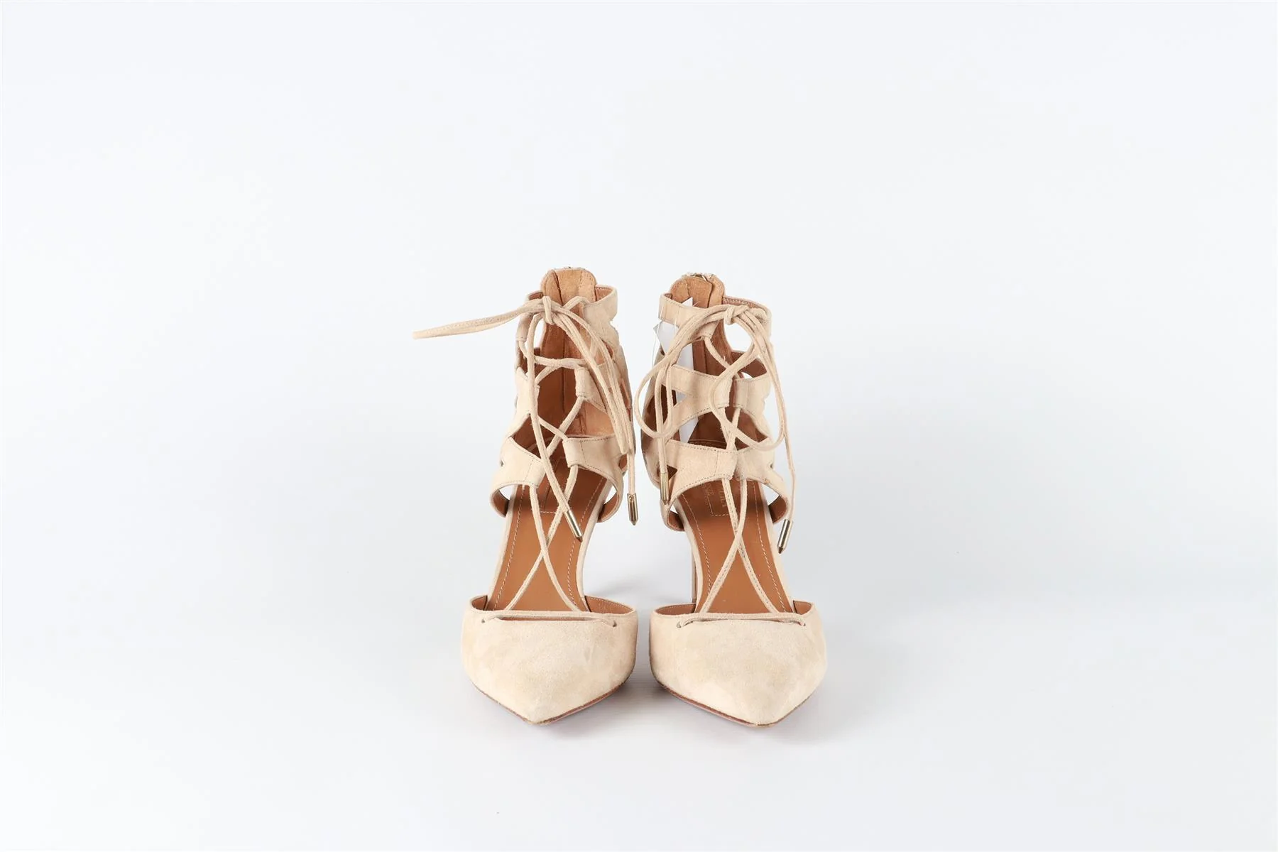 AQUAZURRA BEIGE SUEDE PUMPS EU 38 UK 5 US 8 - Image 3