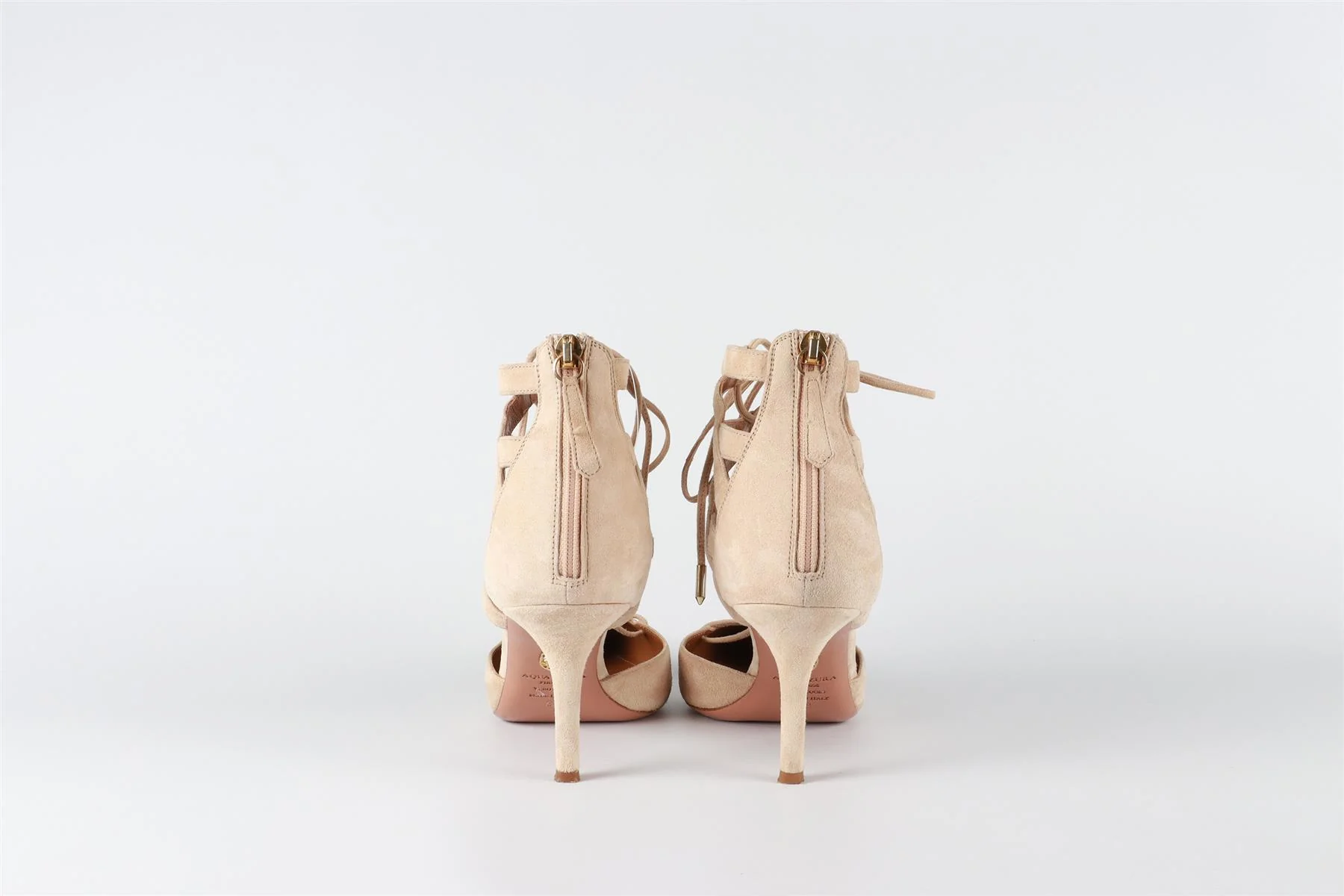 AQUAZURRA BEIGE SUEDE PUMPS EU 38 UK 5 US 8 - Image 5