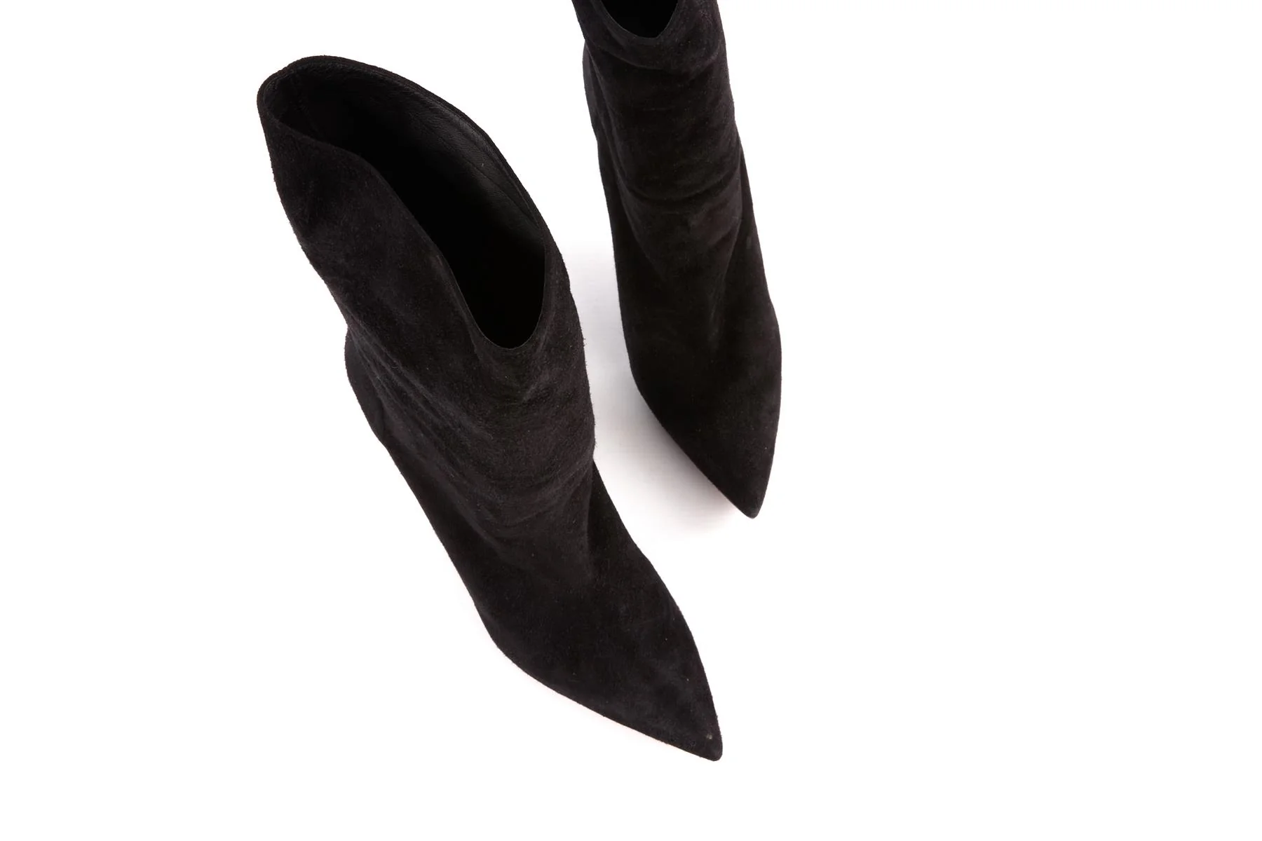 AQUAZZURA BLACK SUEDE ANKLE BOOTS EU 40 UK 7 US 10 - Image 4