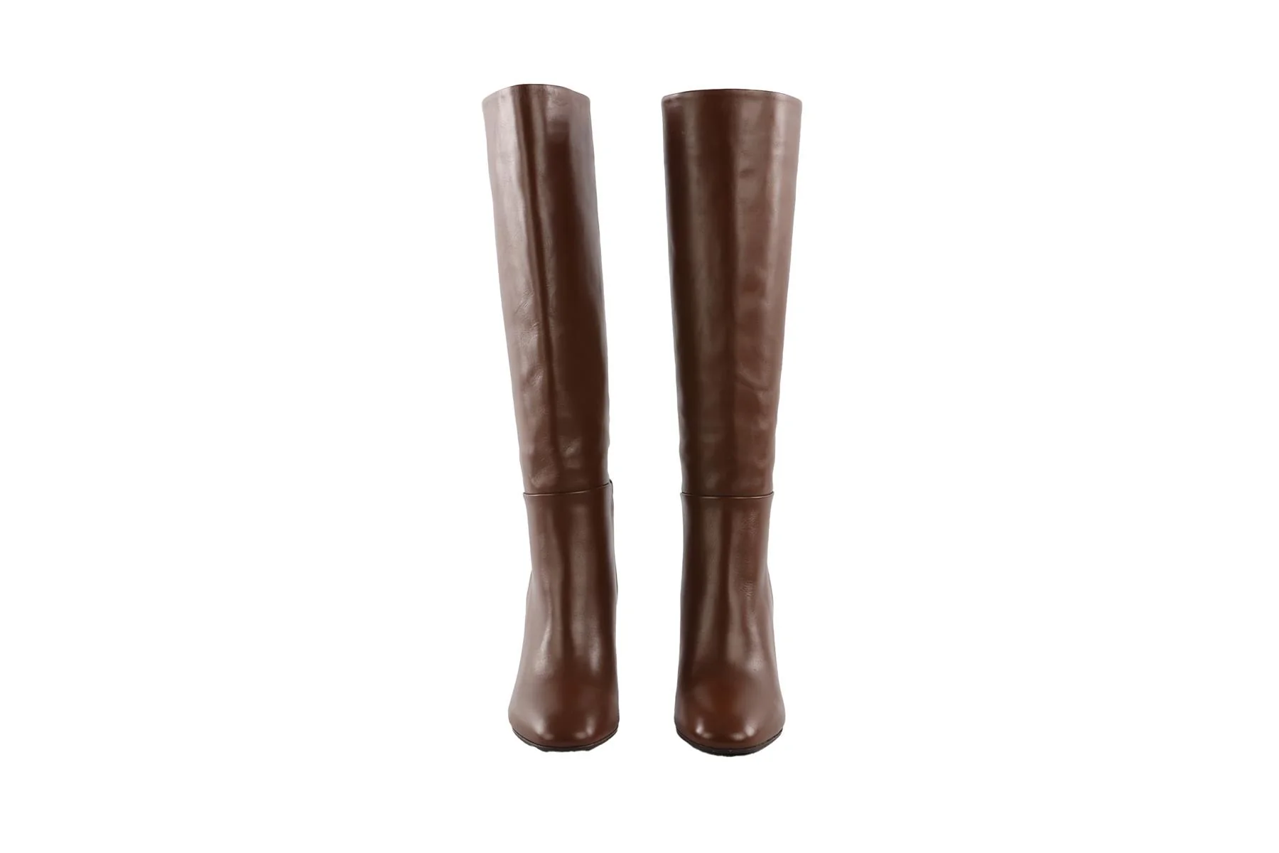AQUAZZURA BROWN LEATHER KNEE HIGH BOOTS EU 38.5 UK 5.5 US 8.5 - Image 3