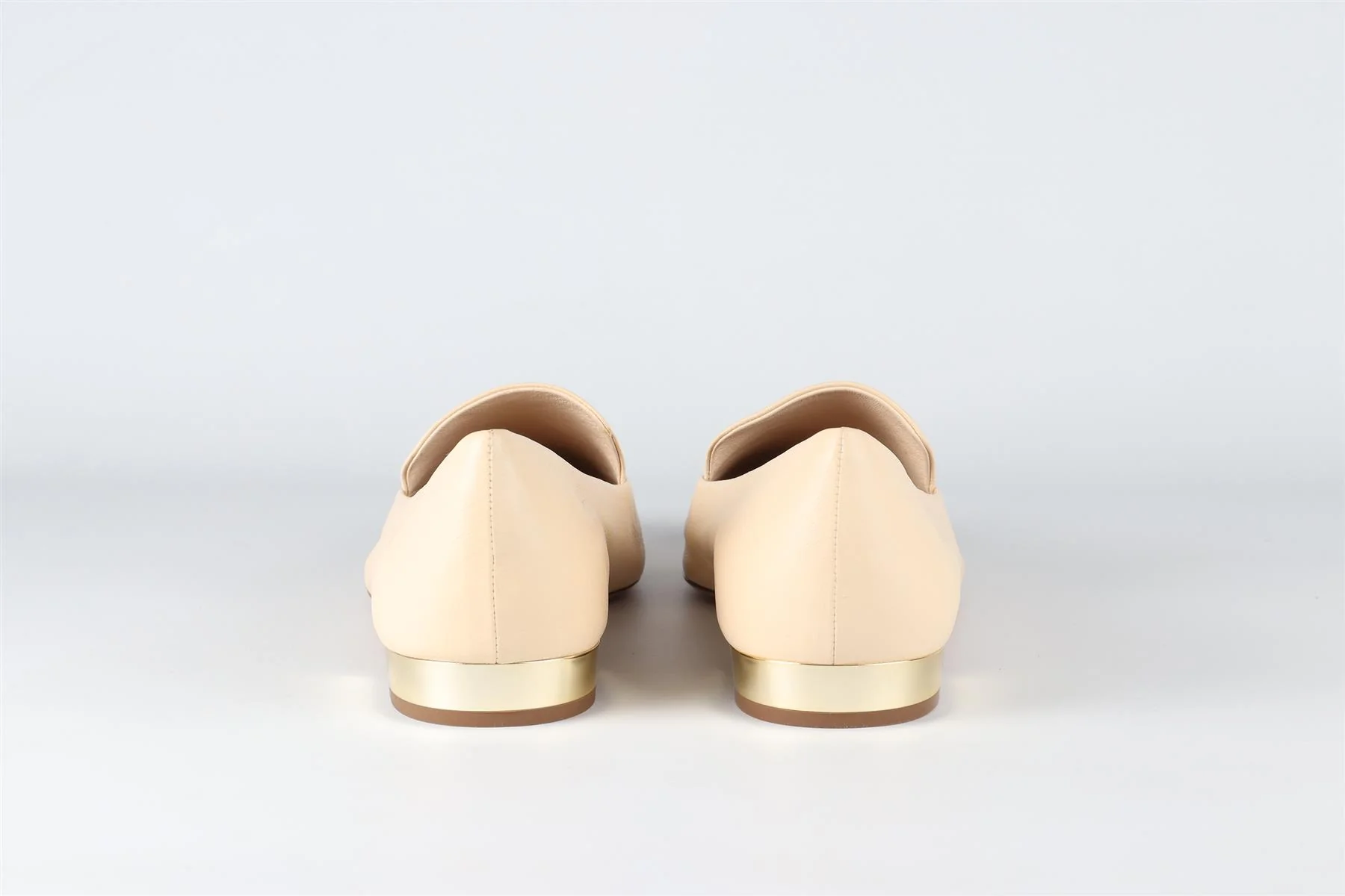 AQUAZZURA CREAM LEATHER LOAFERS EU 39.5 UK 6.5 US 9.5 - Image 5