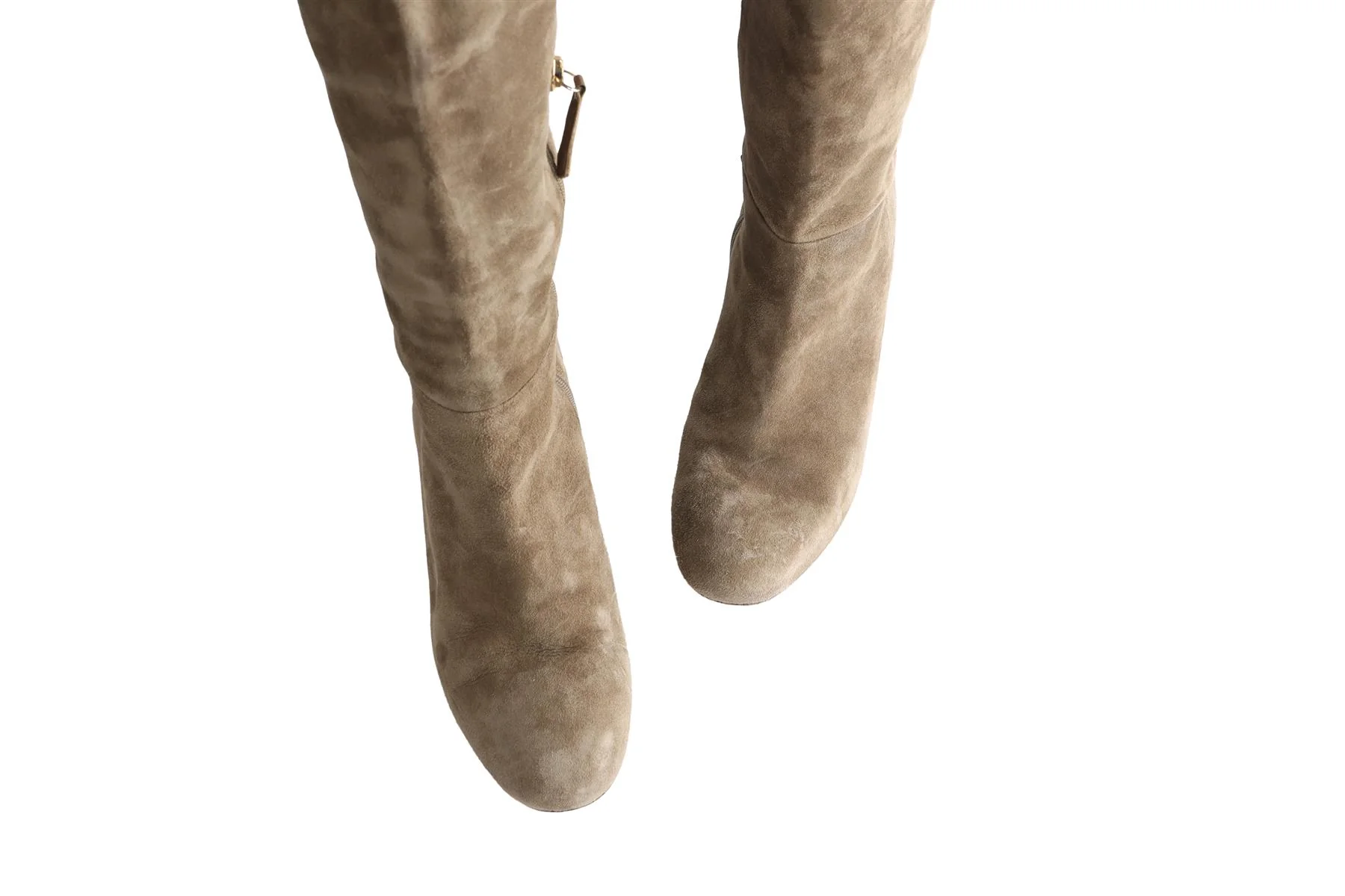 AQUAZZURA GREEN SUEDE OVER THE KNEE BOOTS EU 40 UK 7 US 10 - Image 4