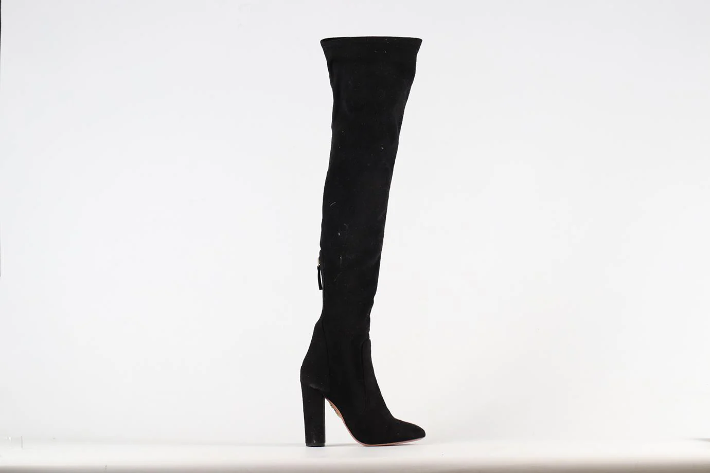 AQUAZZURA SUEDE OVER THE KNEE BOOTS EU 37.5 UK 4.5 US 7.5 - Image 2