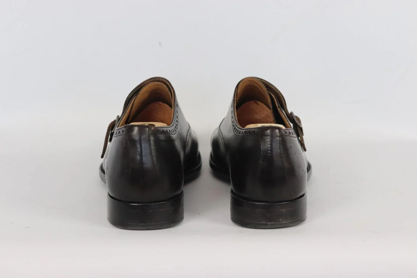 AQUILA MEN'S LEATHER OXFORD SHOES EU 44 UK 10 US 11 - Image 4