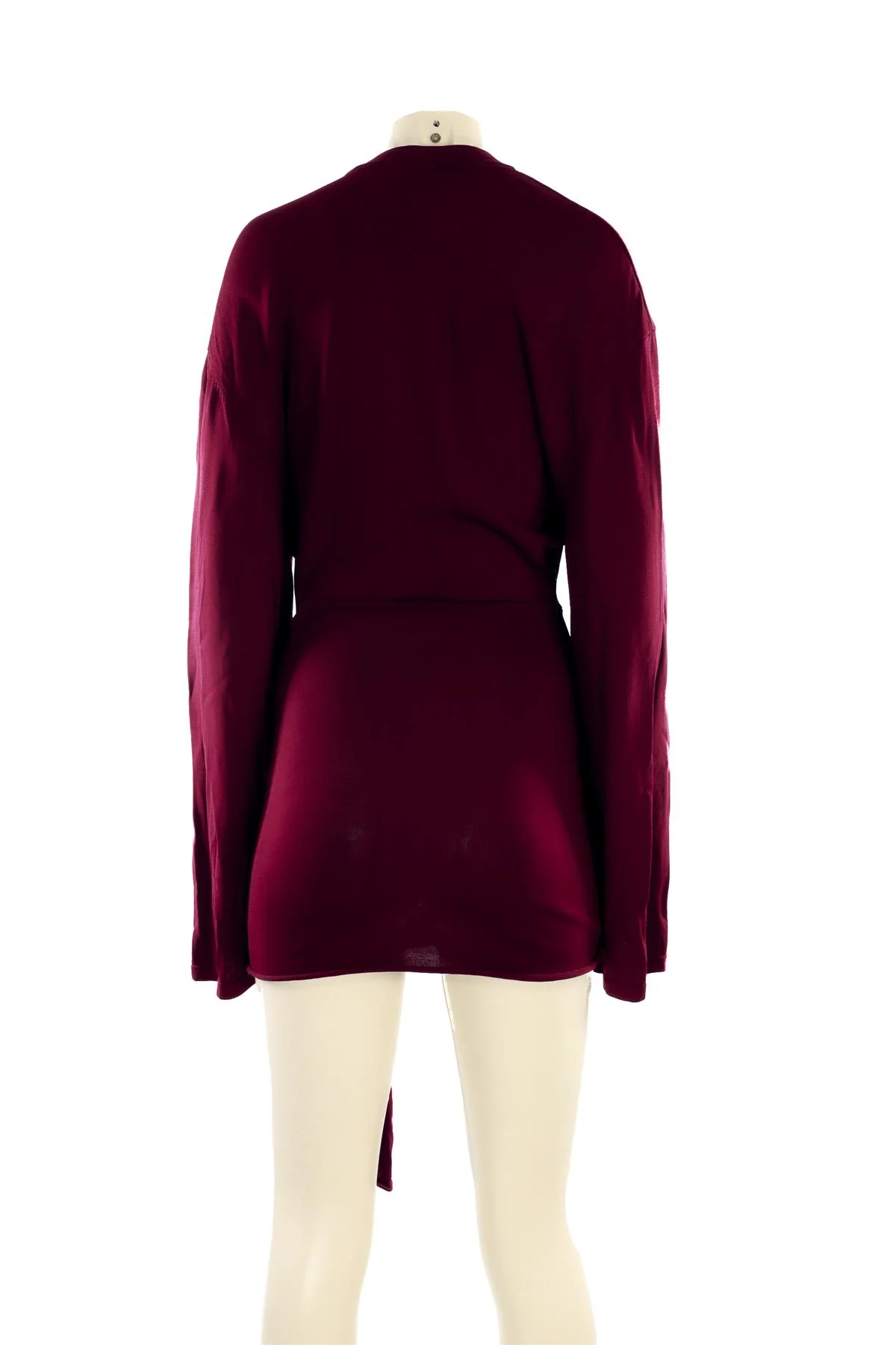 ARAKII MAROON KNIT MINI DRESS SMALL - Image 4