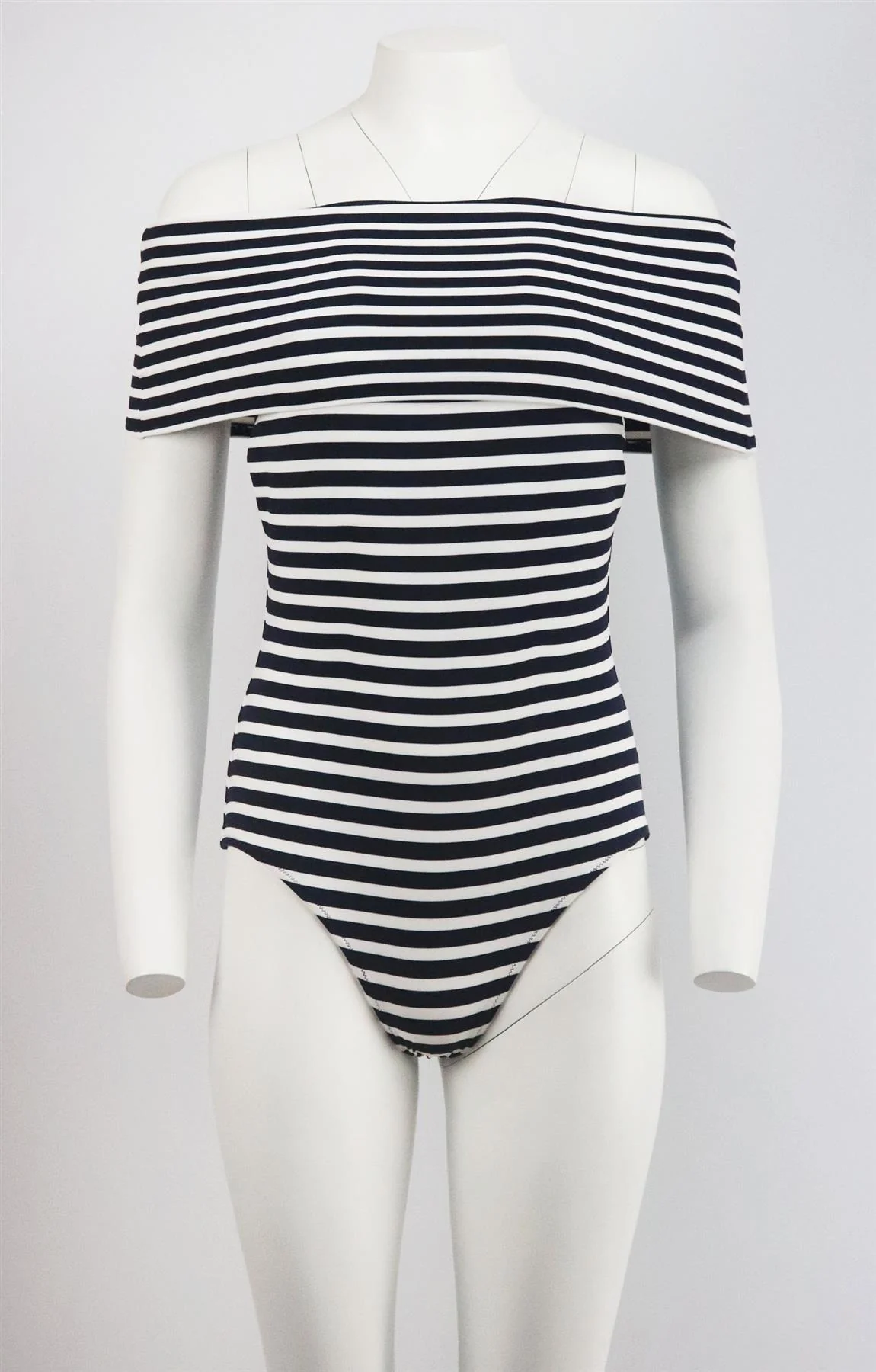 ARAKS MENA OFF THE SHOULDER STRIPED SWIMSUIT MEDIUM - Image 2