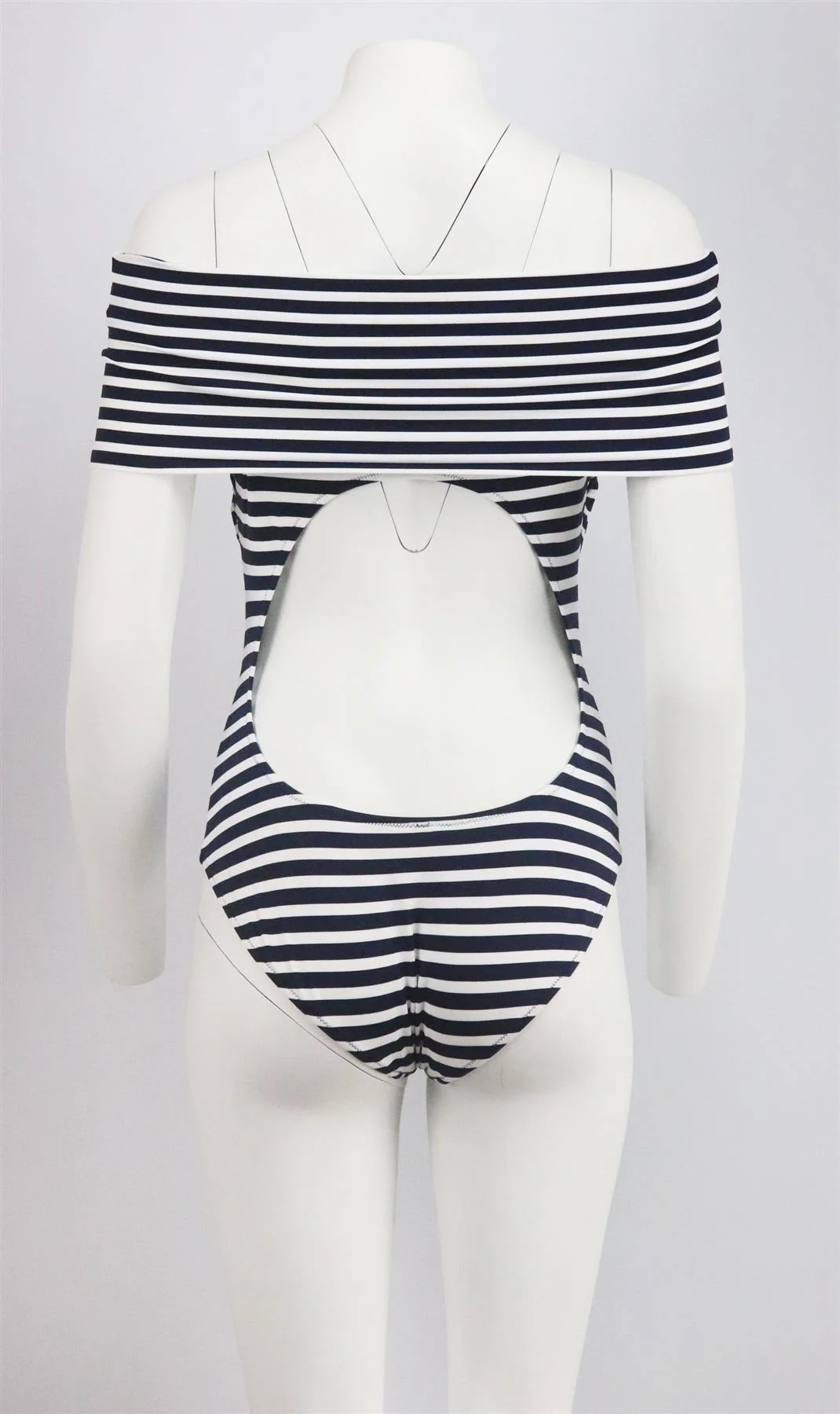ARAKS MENA OFF THE SHOULDER STRIPED SWIMSUIT MEDIUM - Image 4