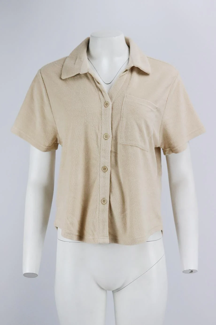 ARAMINTA JAMES COTTON TERRY SHIRT SMALL - Image 2