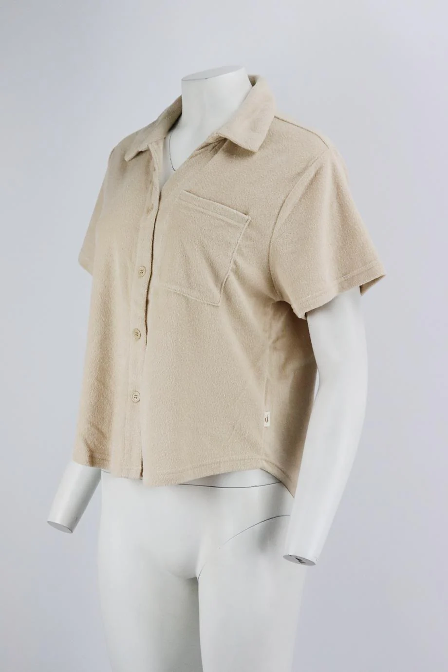 ARAMINTA JAMES COTTON TERRY SHIRT SMALL - Image 3