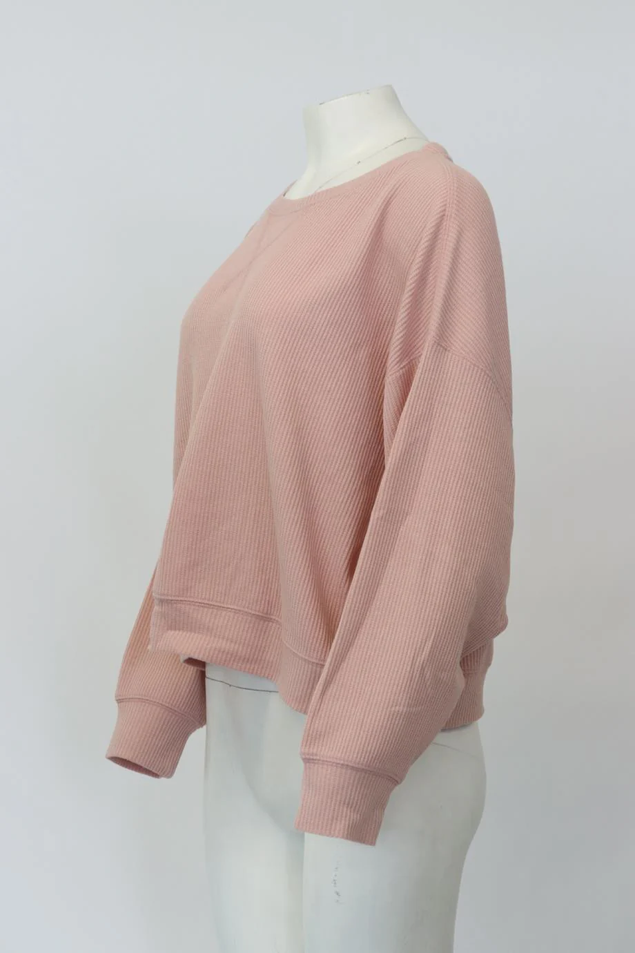 ARAMINTA JAMES WAFFLE KNIT COTTON BLEND SWEATER UK 8 - Image 3
