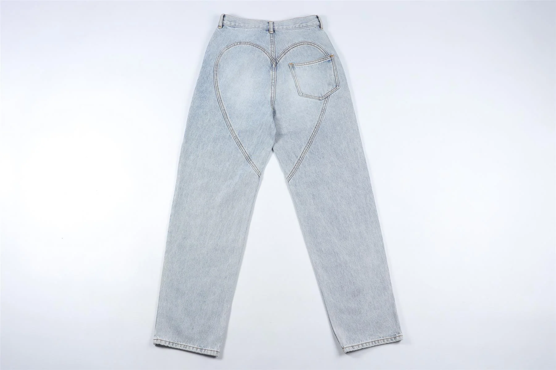 AREA BLUE STRAIGHT LEG JEANS W25 UK 6-8 - Image 4