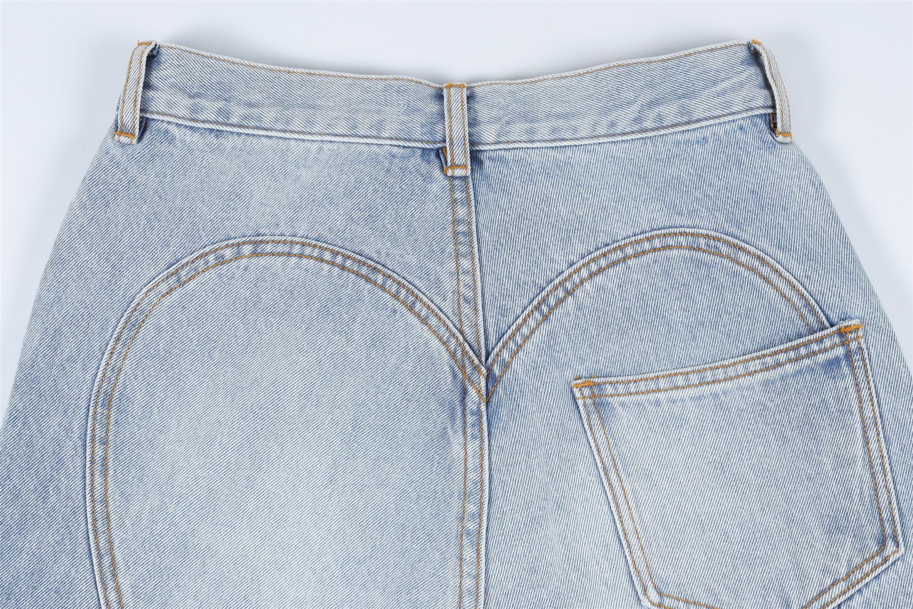 AREA BLUE STRAIGHT LEG JEANS W25 UK 6-8 - Image 5