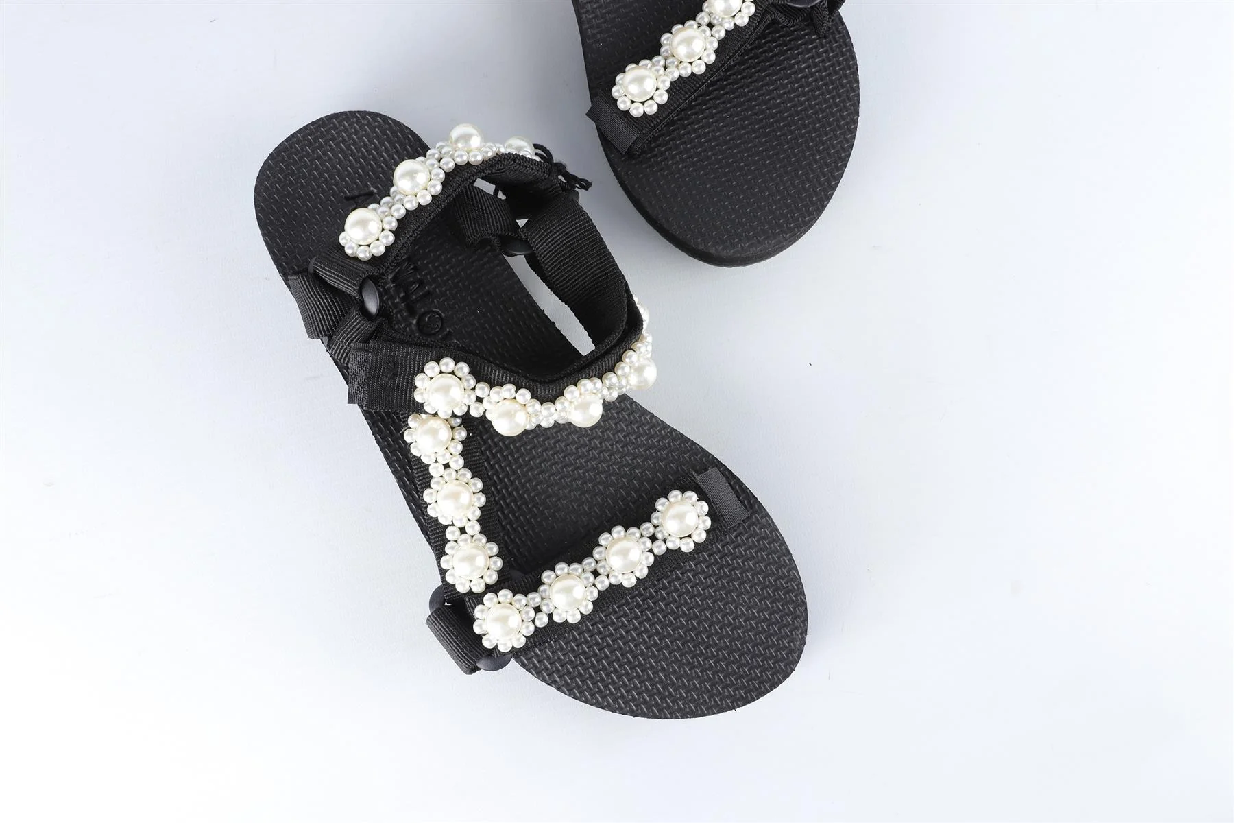 ARIZONA LOVE BLACK PEARL AND RUBBER SANDALS EU 38 UK 5 US 8 - Image 4