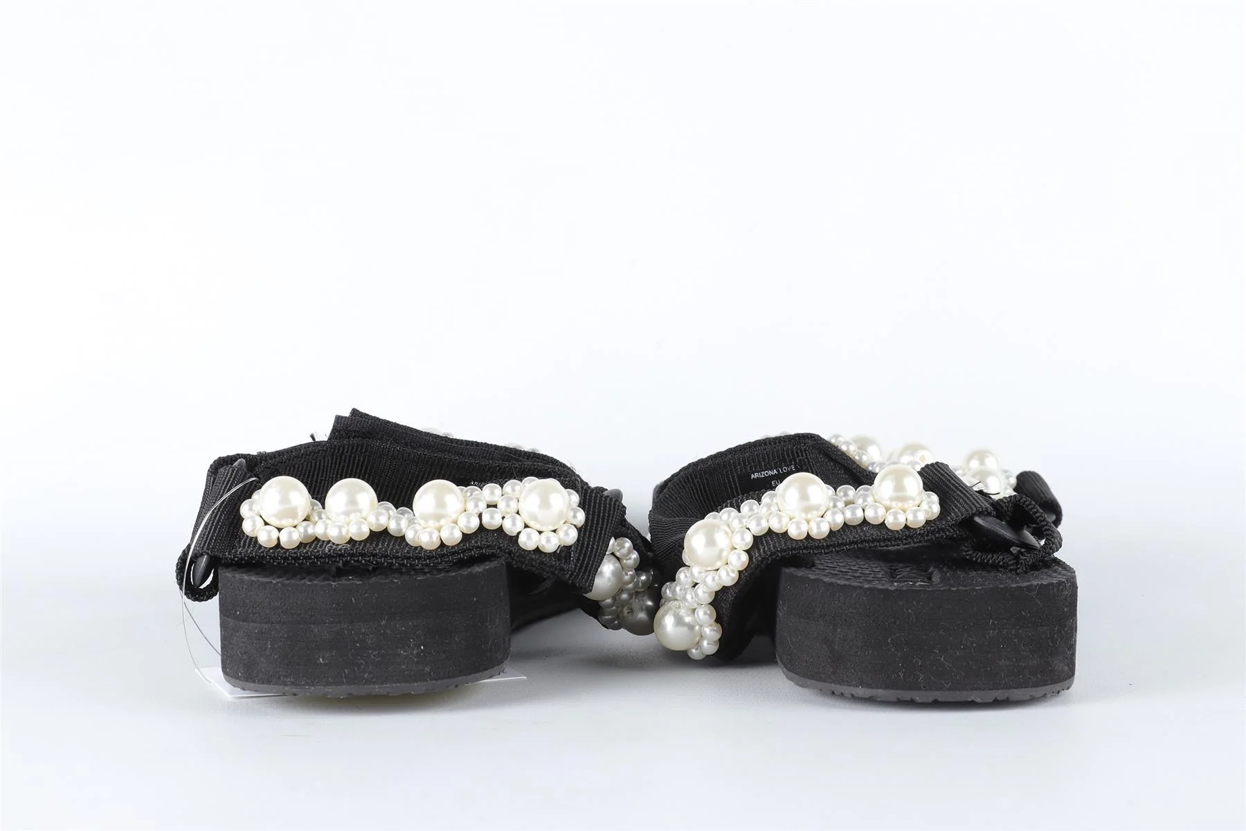 ARIZONA LOVE BLACK PEARL AND RUBBER SANDALS EU 38 UK 5 US 8 - Image 5