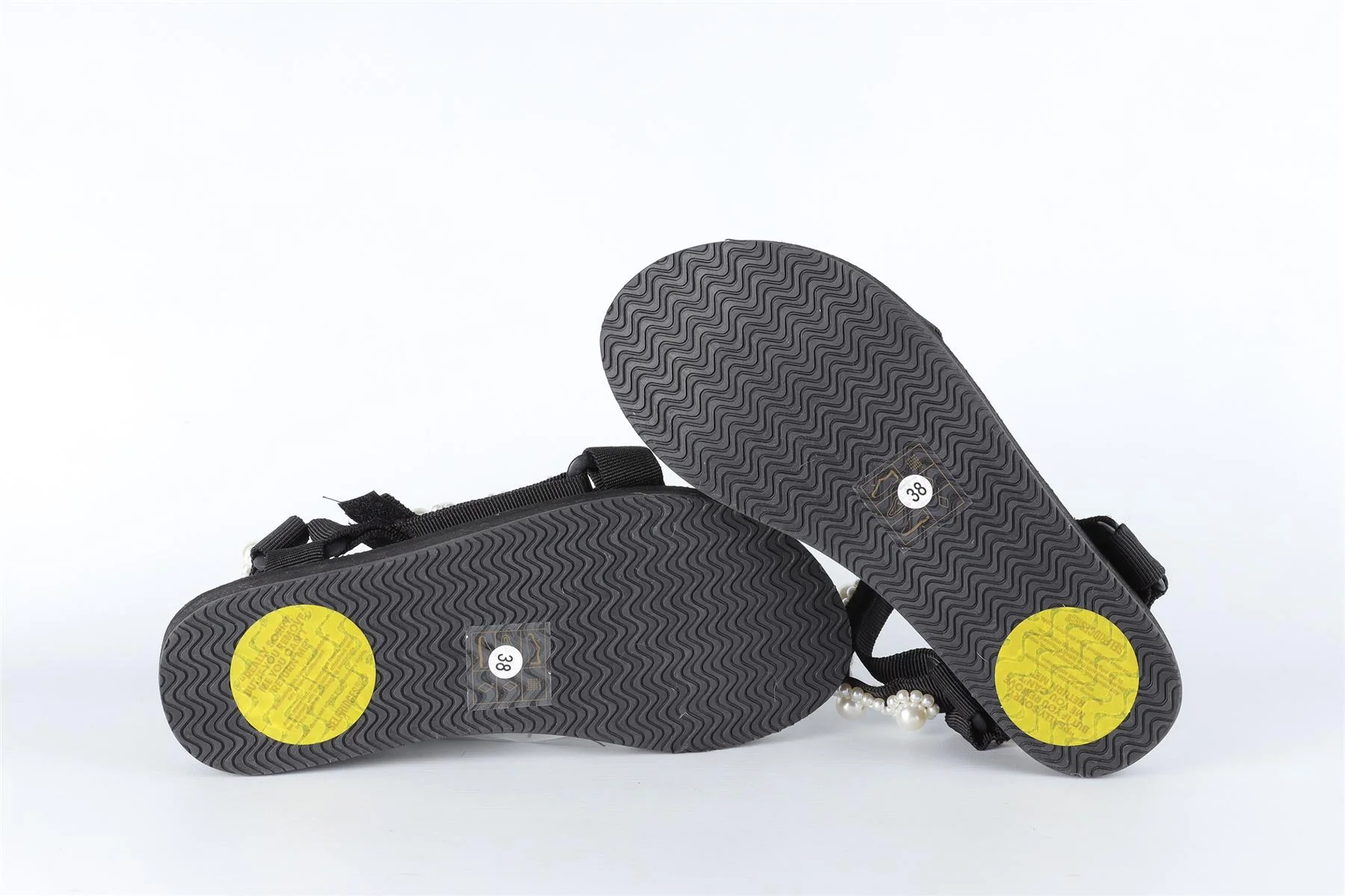 ARIZONA LOVE BLACK PEARL AND RUBBER SANDALS EU 38 UK 5 US 8 - Image 6