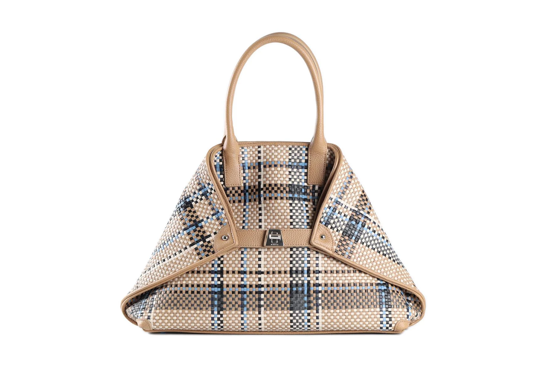 ARKIS BEIGE AI SMALL LEATHER TOTE BAG - Image 2