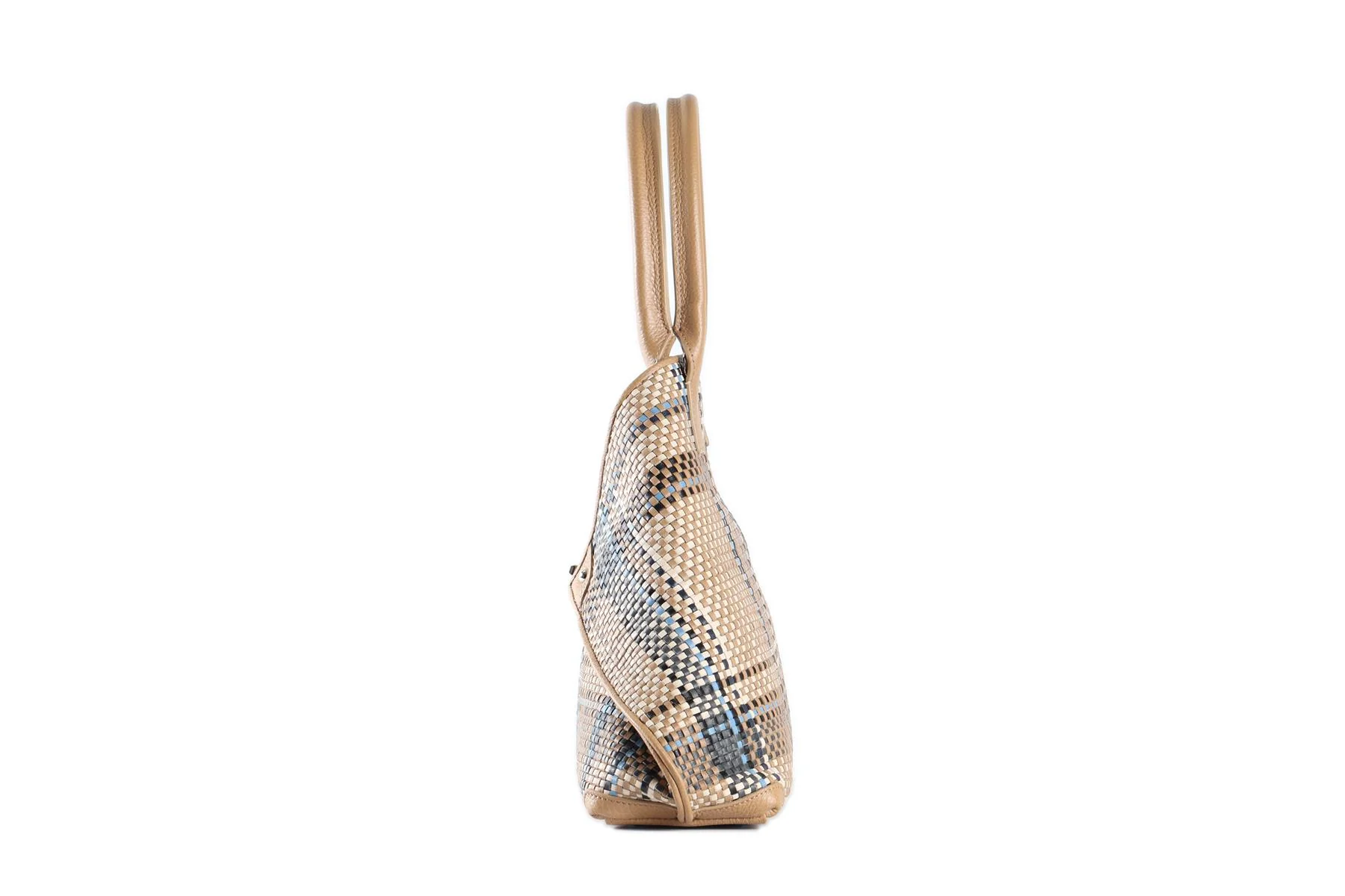ARKIS BEIGE AI SMALL LEATHER TOTE BAG - Image 6