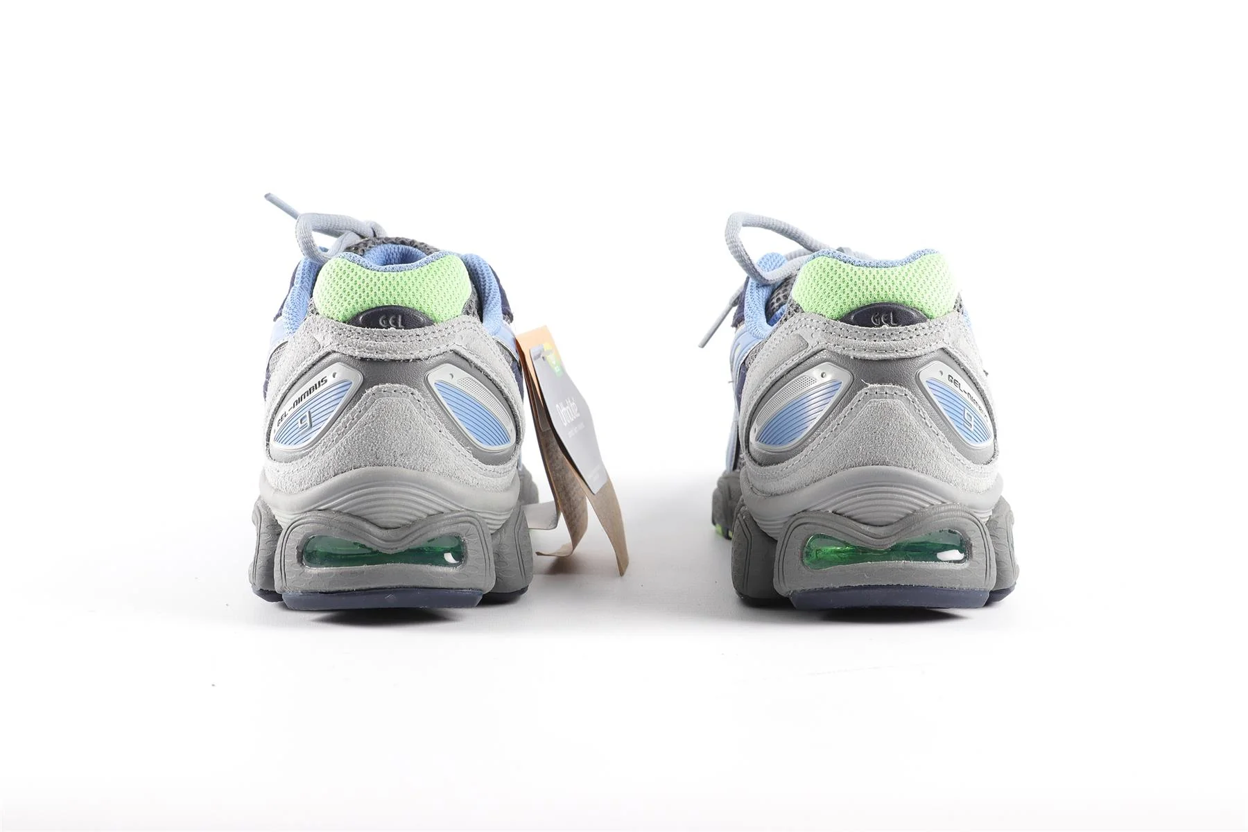 ASICS GREY GEL NIMBUS 9 STEEL GREY/BLUE HARMONY SNEAKERS EU 39.5 UK 5.5 US 6.5 - Image 5