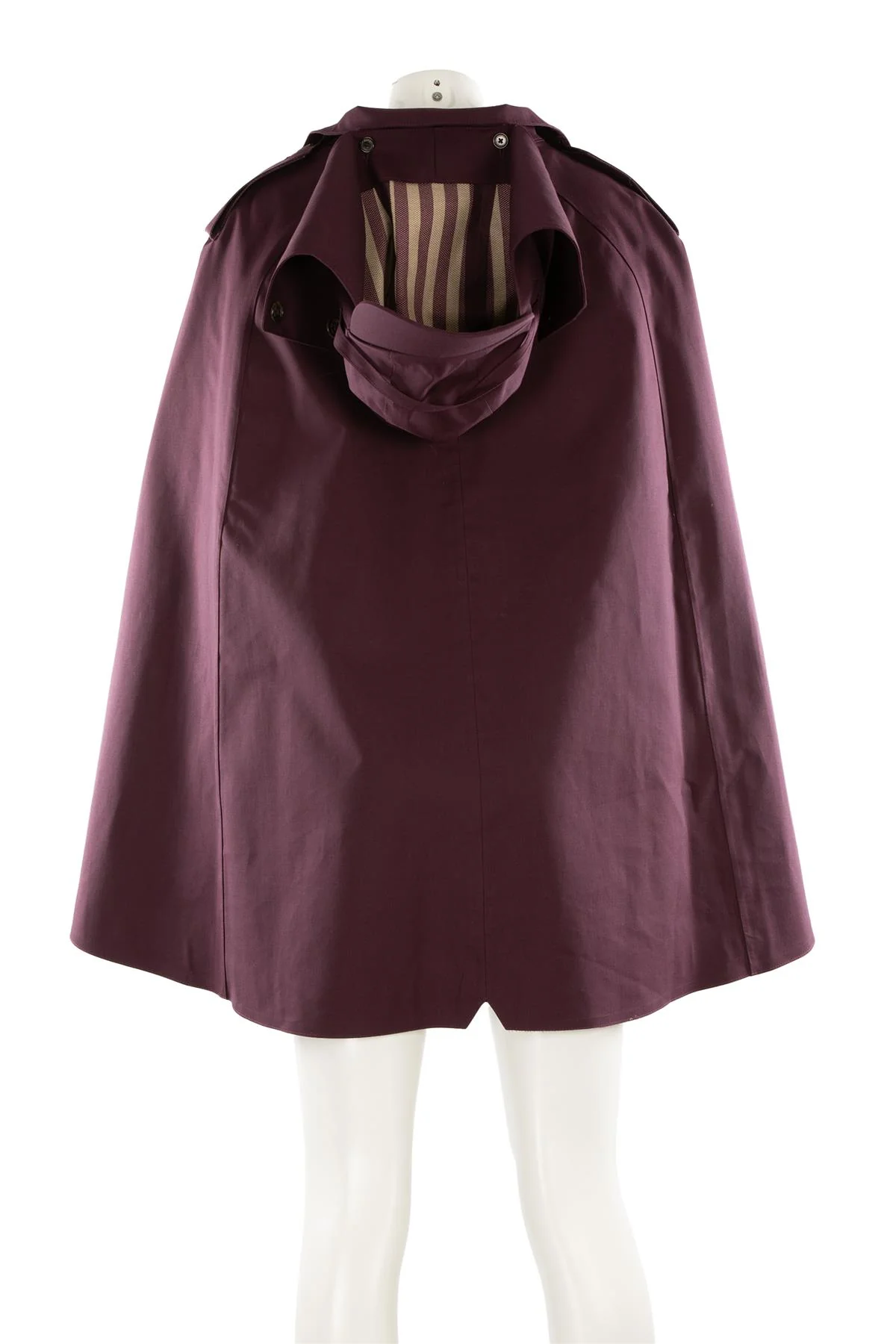 ASPREY PURPLE COTTON CAPE IT 42 UK 10 - Image 4