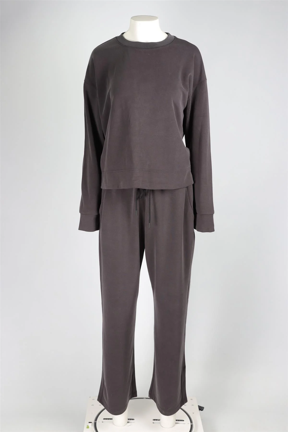ATHLETA GREY MODAL SWEATSHIRT AND PANTS SET LARGE - Image 2
