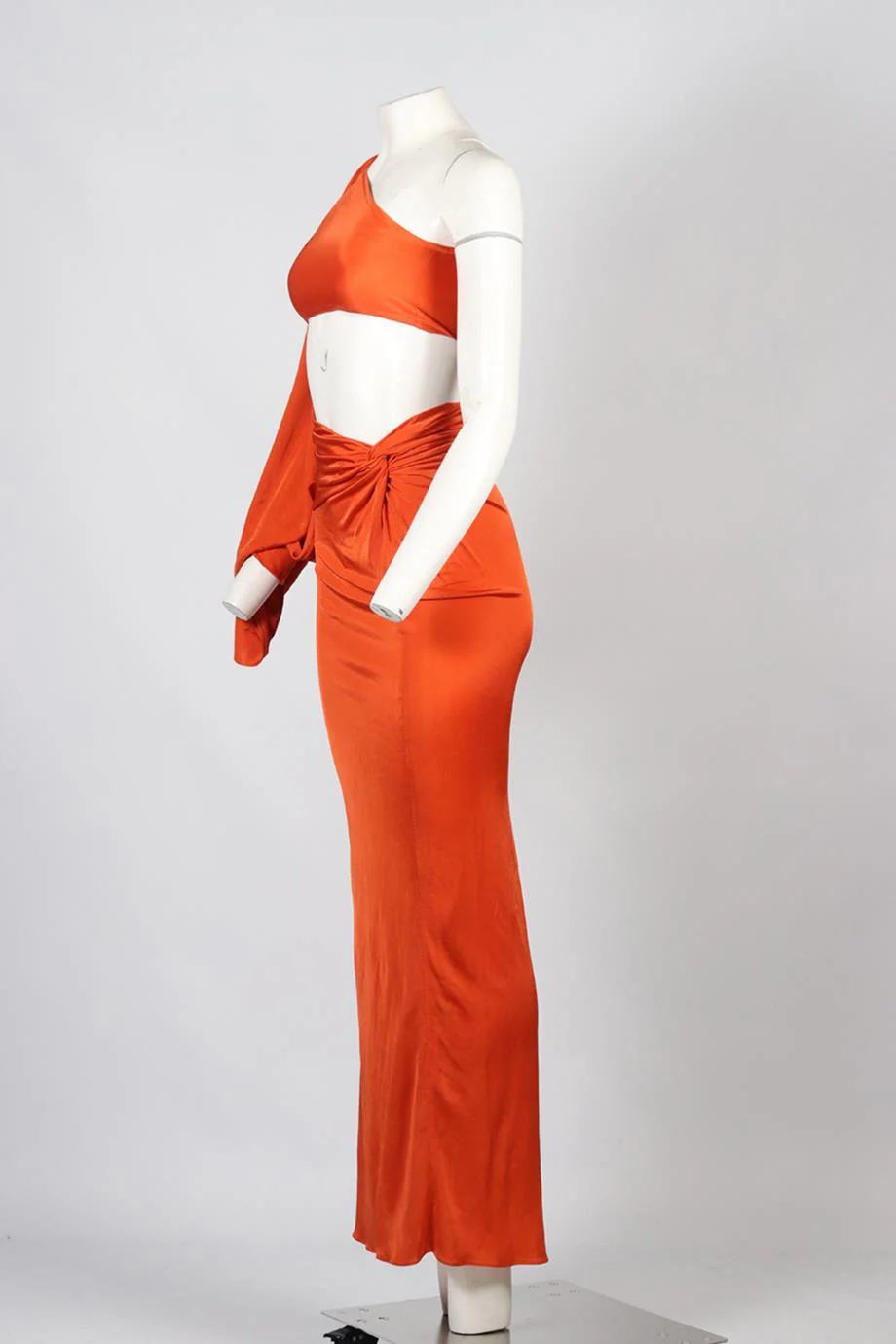 ATLEIN ONE SHOULDER JERSEY MAXI DRESS FR 36 UK 8 - Image 3